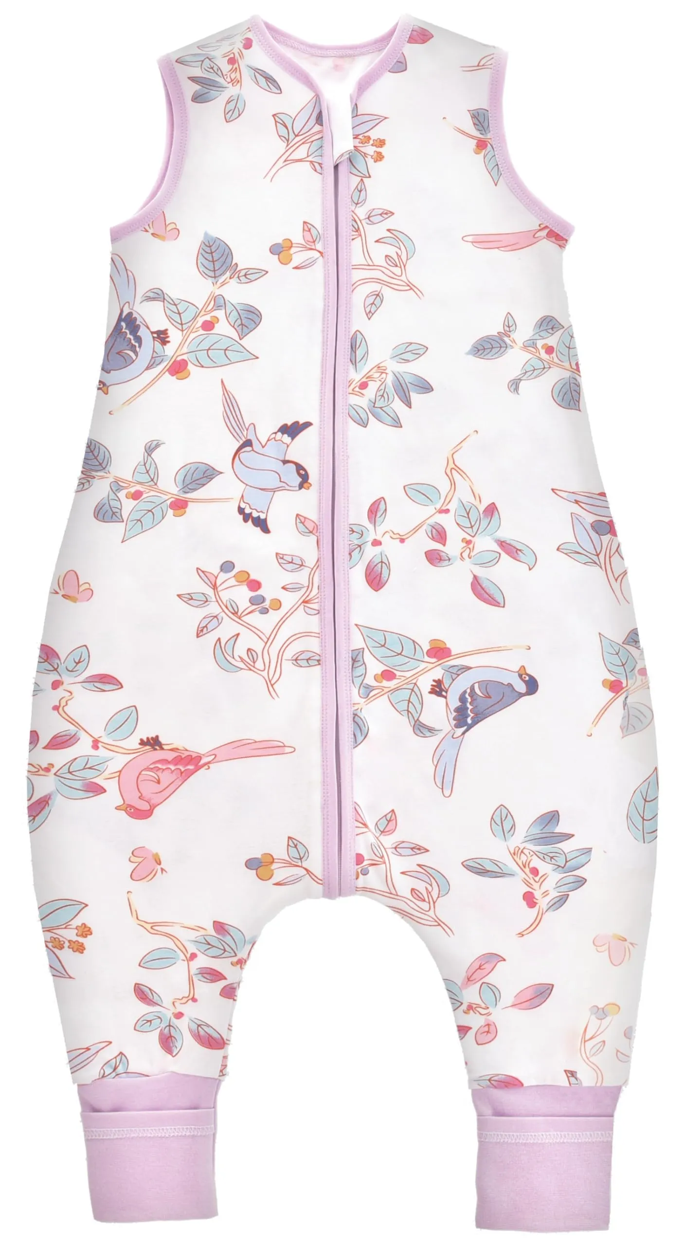 Chilsuessy Sacco Nanna Invernale Unisex con Gambe, 2.5 Tog, Magpia Primaverile, 90 cm (per bambini 95-105 cm) - immagine 1