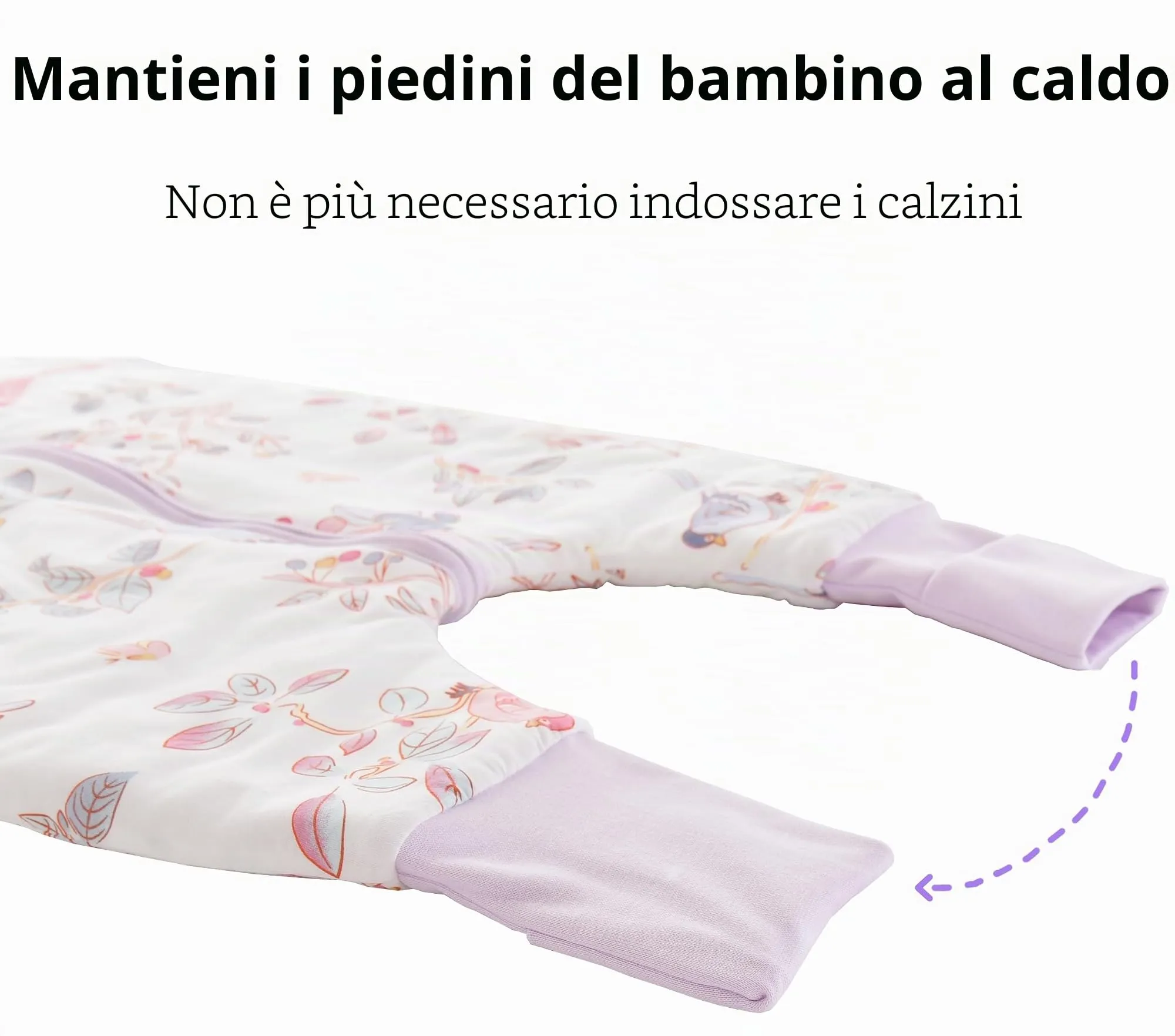 Chilsuessy Sacco Nanna con Gambe, 2,5 Tog, 70 cm (altezza 75-85 cm) - immagine 6