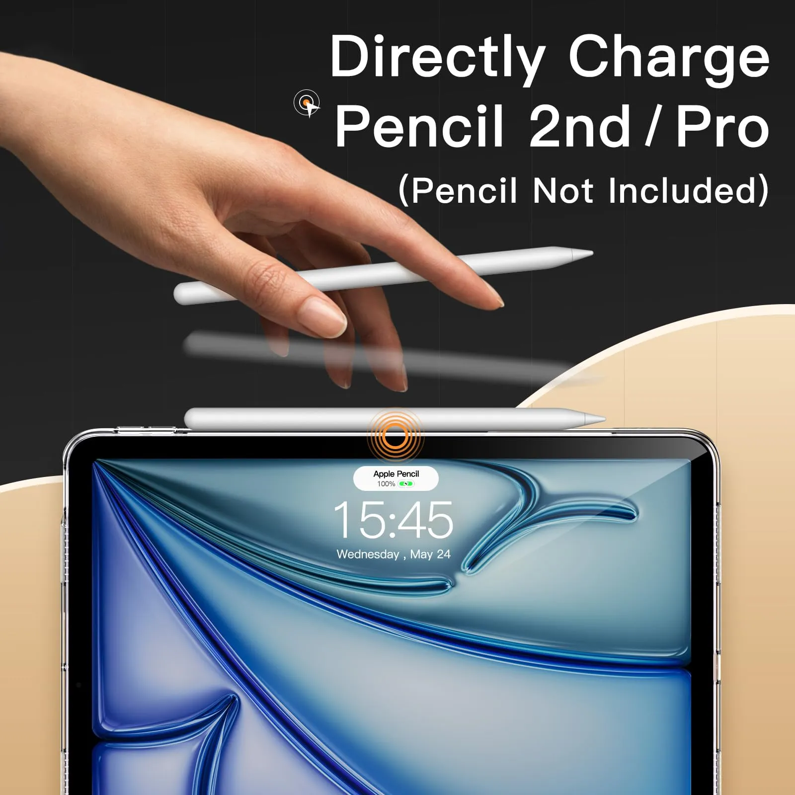 JETech Custodia Trasparente per iPad Air 11" M4/M3/M2, Air 5/4, Trasparente - immagine 4