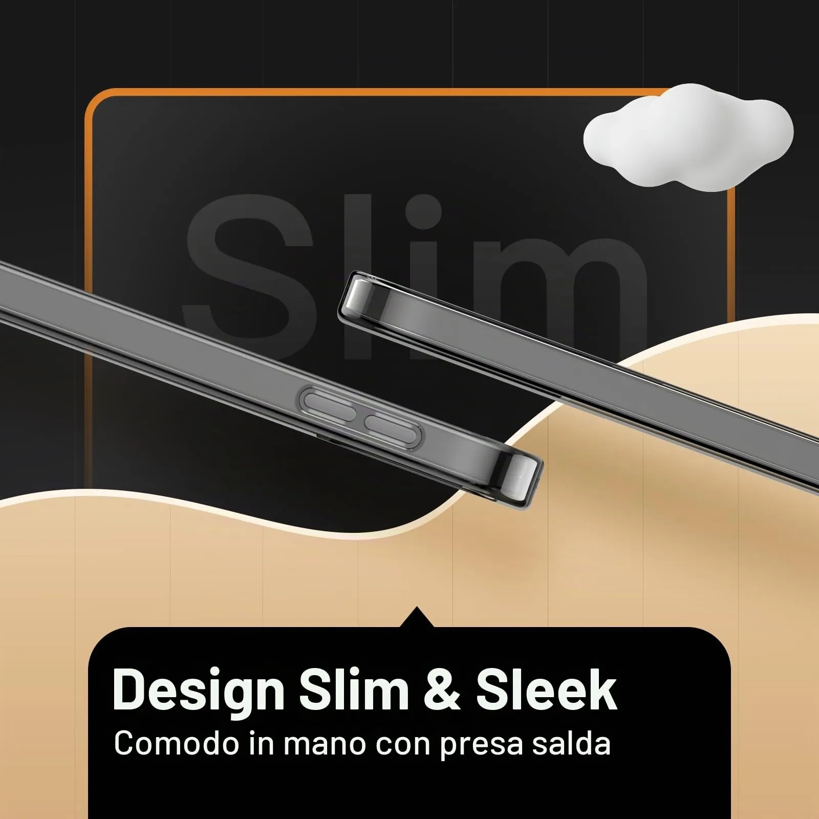JETech Custodia Trasparente per iPad (A16) 11ª/10ª Gen, Nero - immagine 4