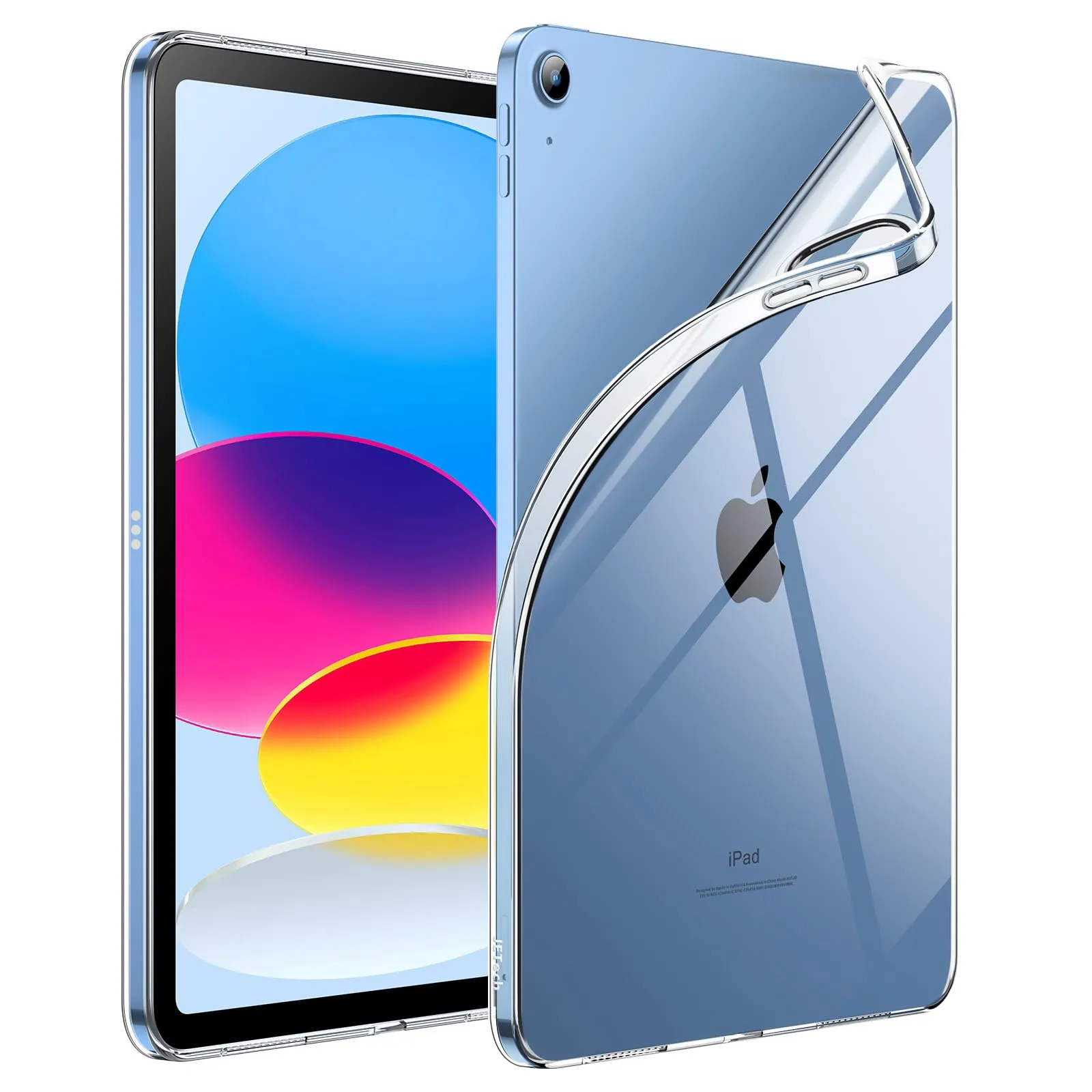 JETech Custodia Trasparente per iPad (A16) 11ª/10ª Gen, Trasparente - immagine 1