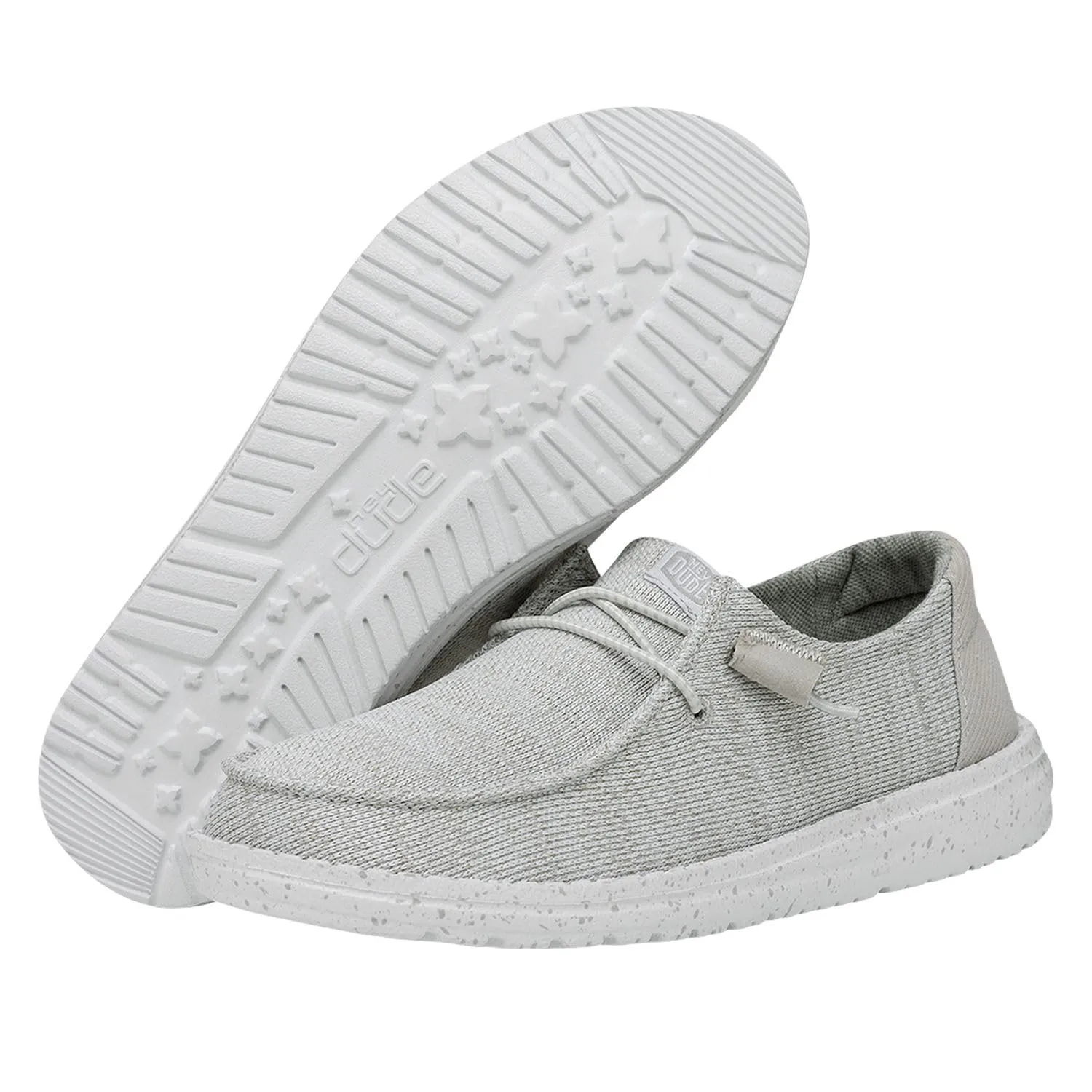 HEYDUDE Women's Wendy Sport Mesh Grey Casual Moccasins, 40 EU - immagine 3