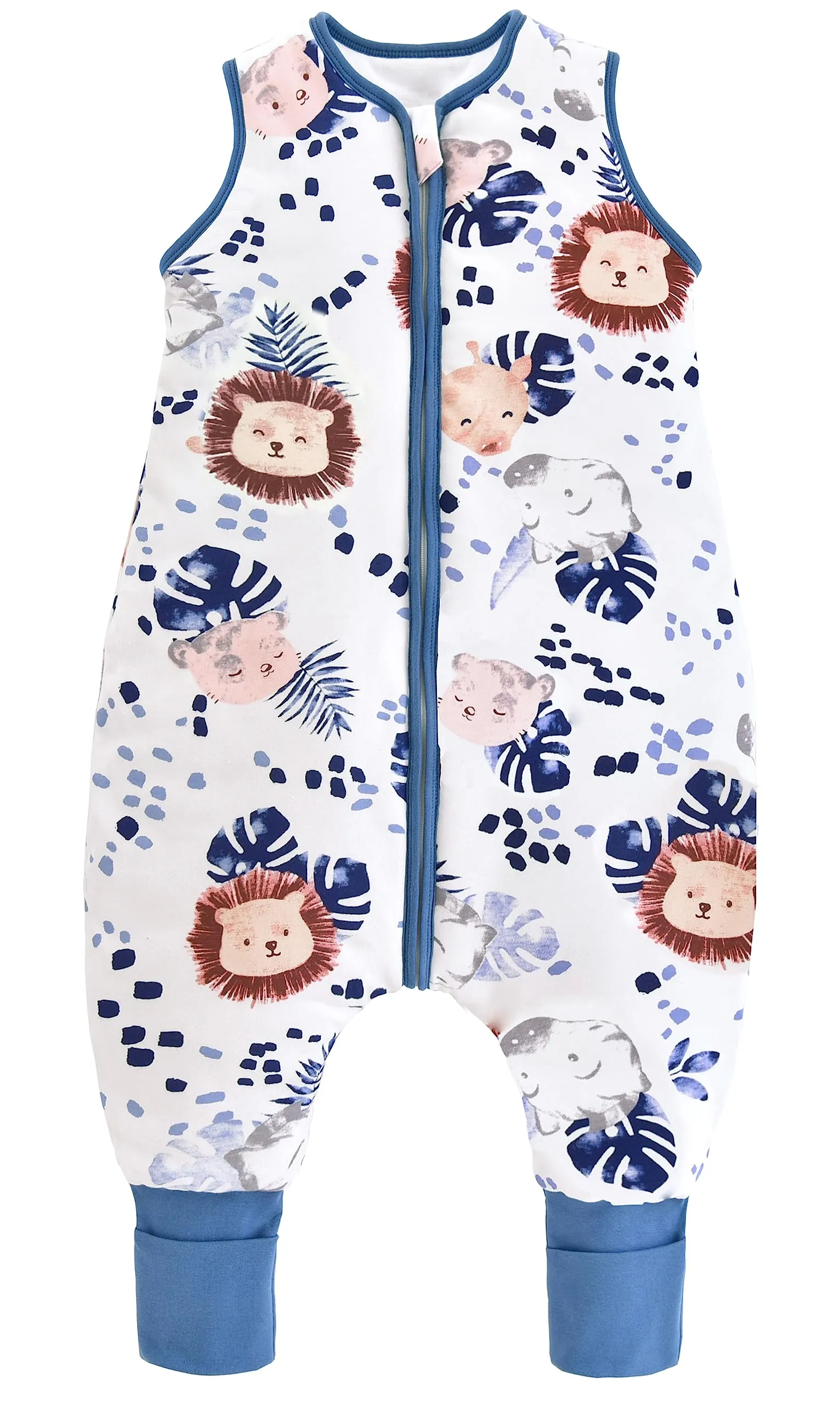 Chilsuessy Sacco Nanna con Gambe 2,5 Tog, Leone della Giungla, 70 cm (Altezza neonato 75-85 cm) - immagine 1