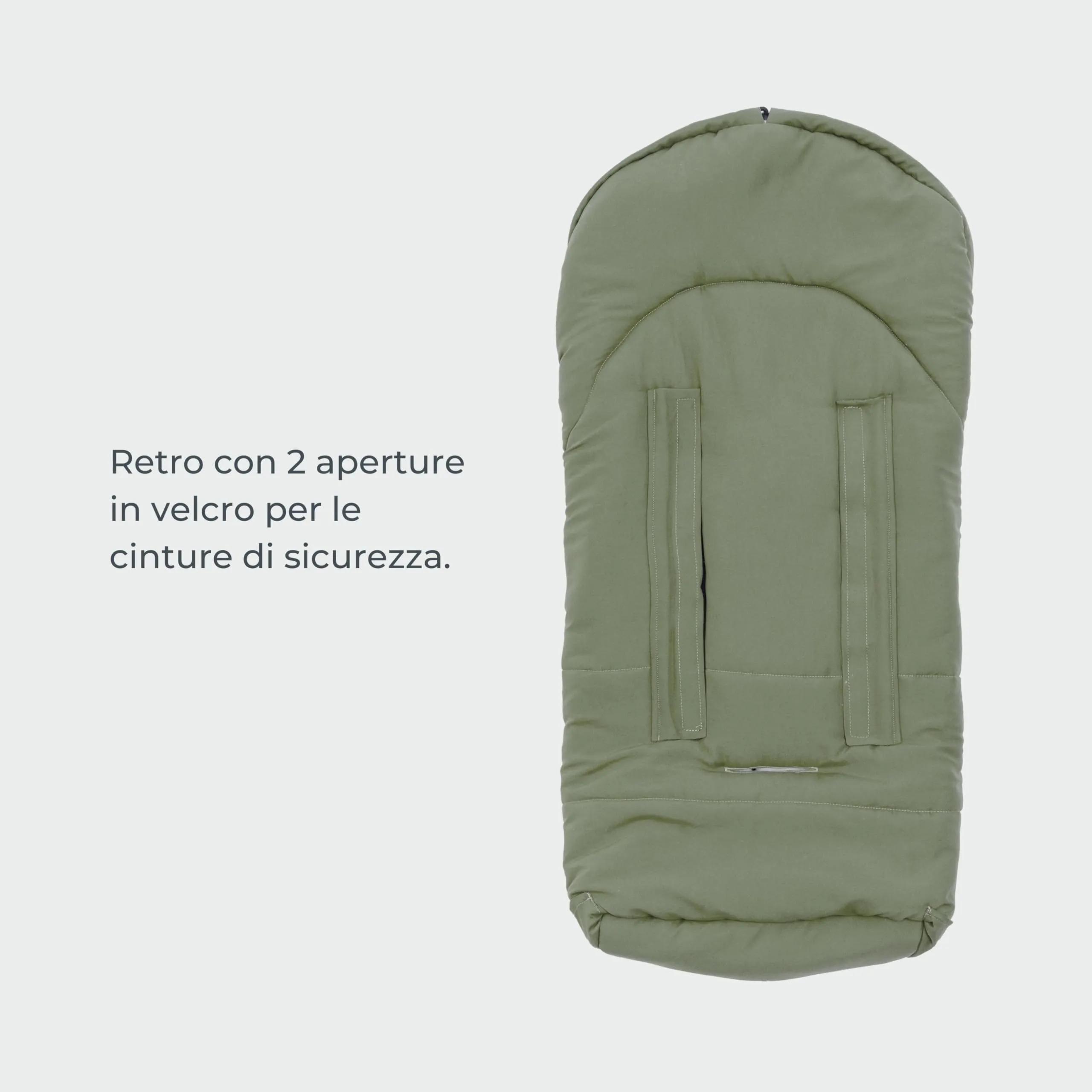 Nuvita 9045 Ovetto City Sacco Universale per Seggiolini Auto e Carrozzine, 0-6 Mesi (80 cm), Verde Salvia - immagine 5