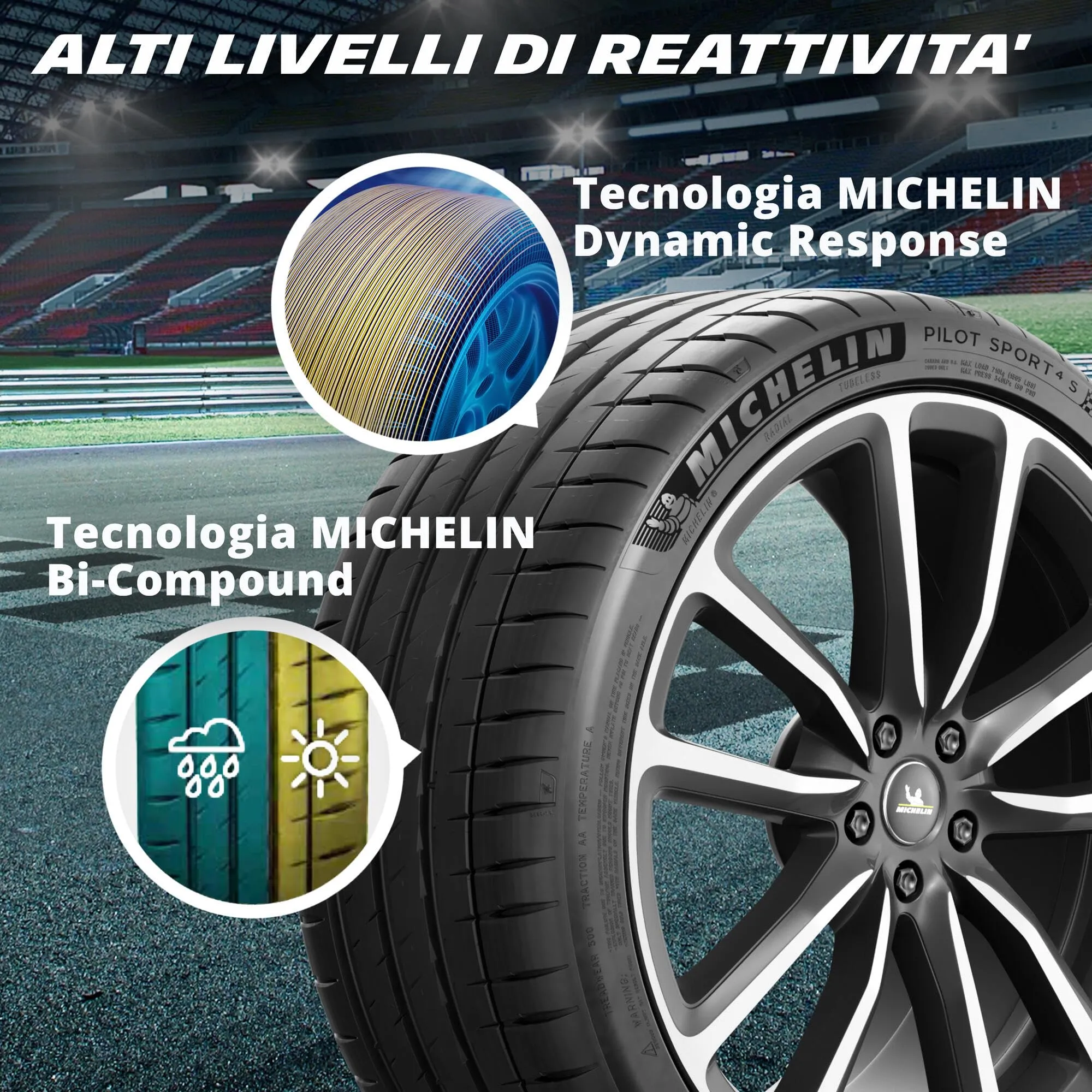 Michelin Pilot Sport 4S 285/25 ZR20 93Y XL EV - immagine 6