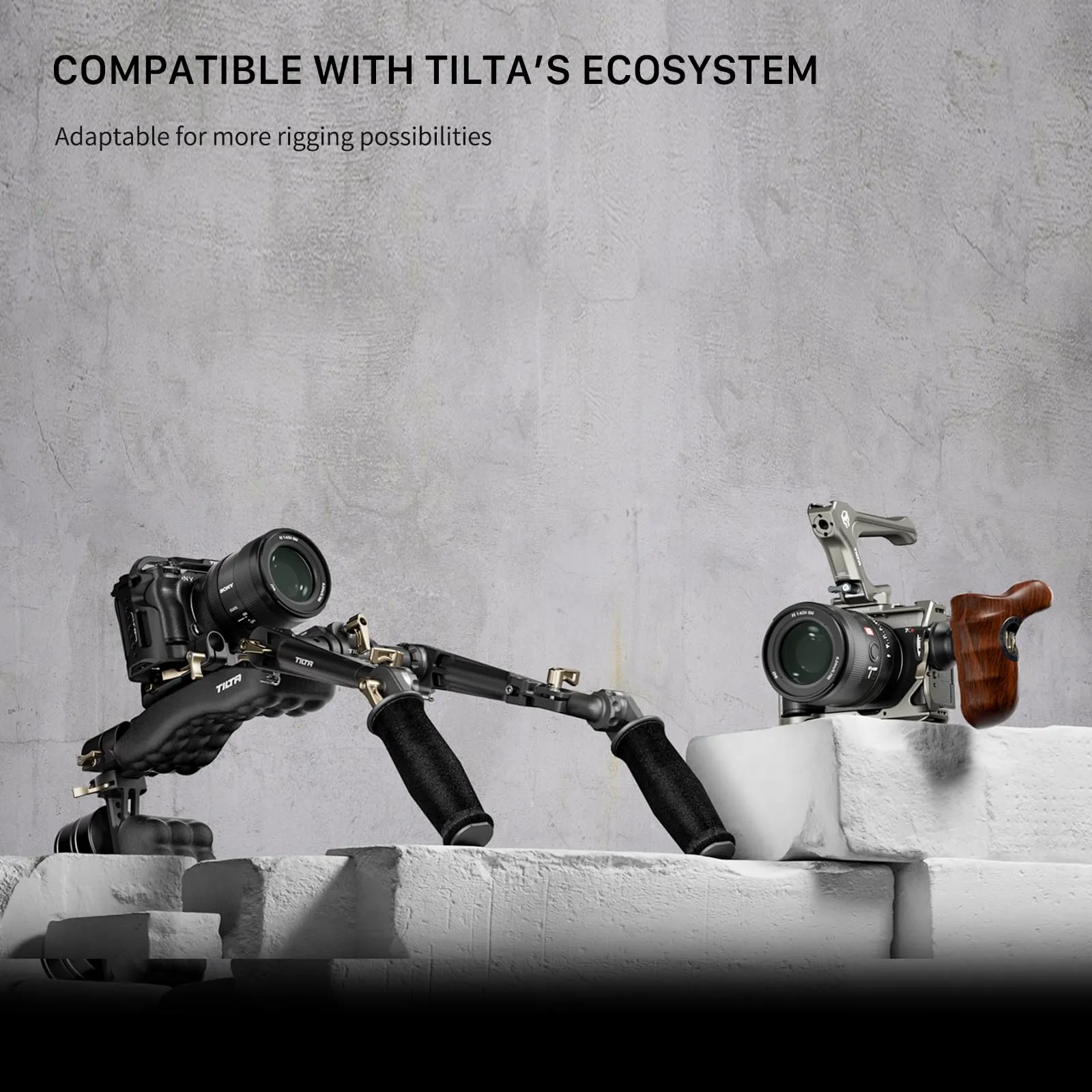 Tilta Gabbia per fotocamera Sony a7C II/a7C R, Grigio Titanio, con maniglia superiore NATO e piastra base LWS da 15 mm - immagine 8