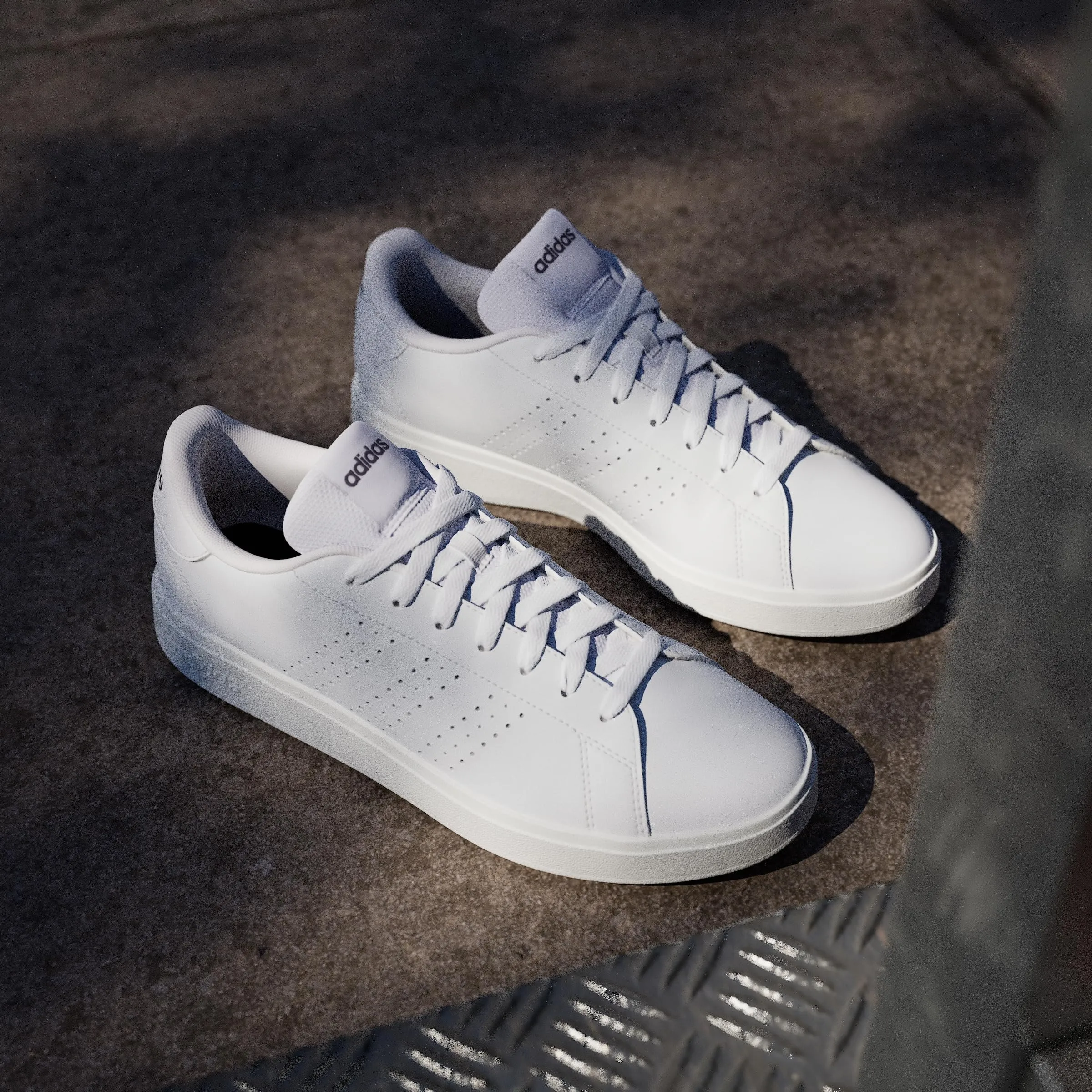adidas Uomo Advantage Base 2.0 Shoes, Cloud White/Cloud White/Shadow Navy, 40 EU - immagine 9