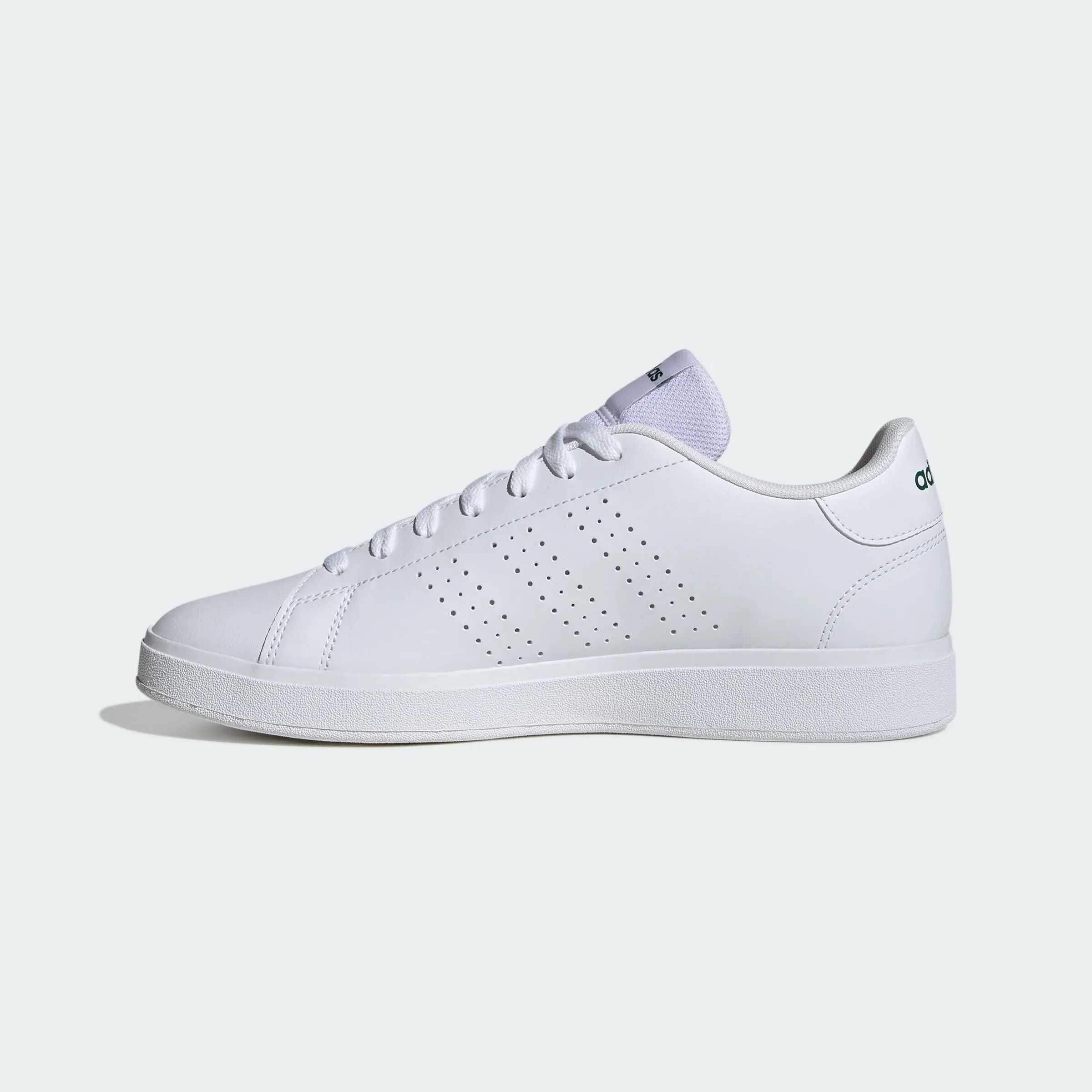 adidas Uomo Advantage Base 2.0 Shoes, Cloud White/Collegiate Green, 48 EU - immagine 4