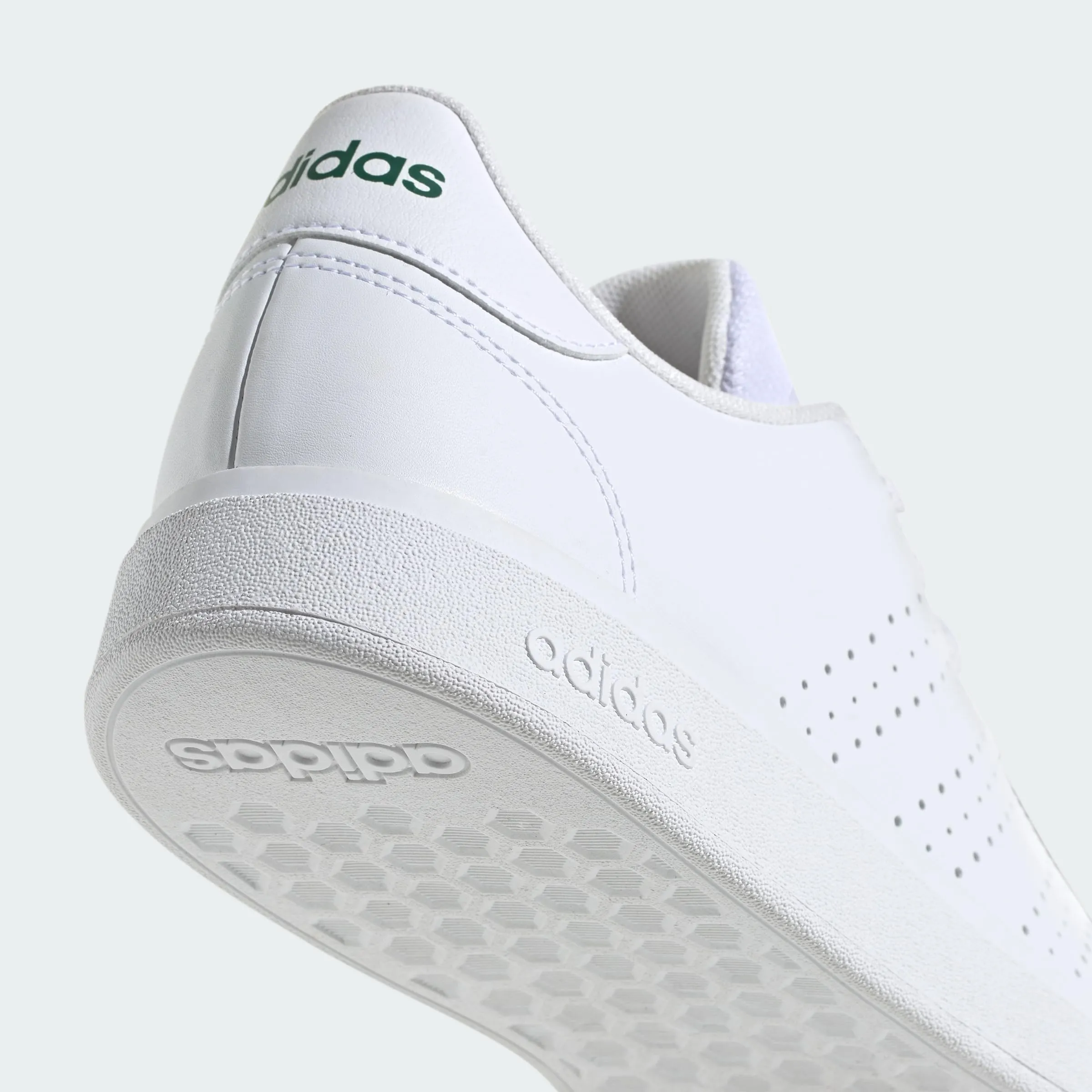 adidas Uomo Advantage Base 2.0 Shoes, Cloud White/Collegiate Green, 48 EU - immagine 6