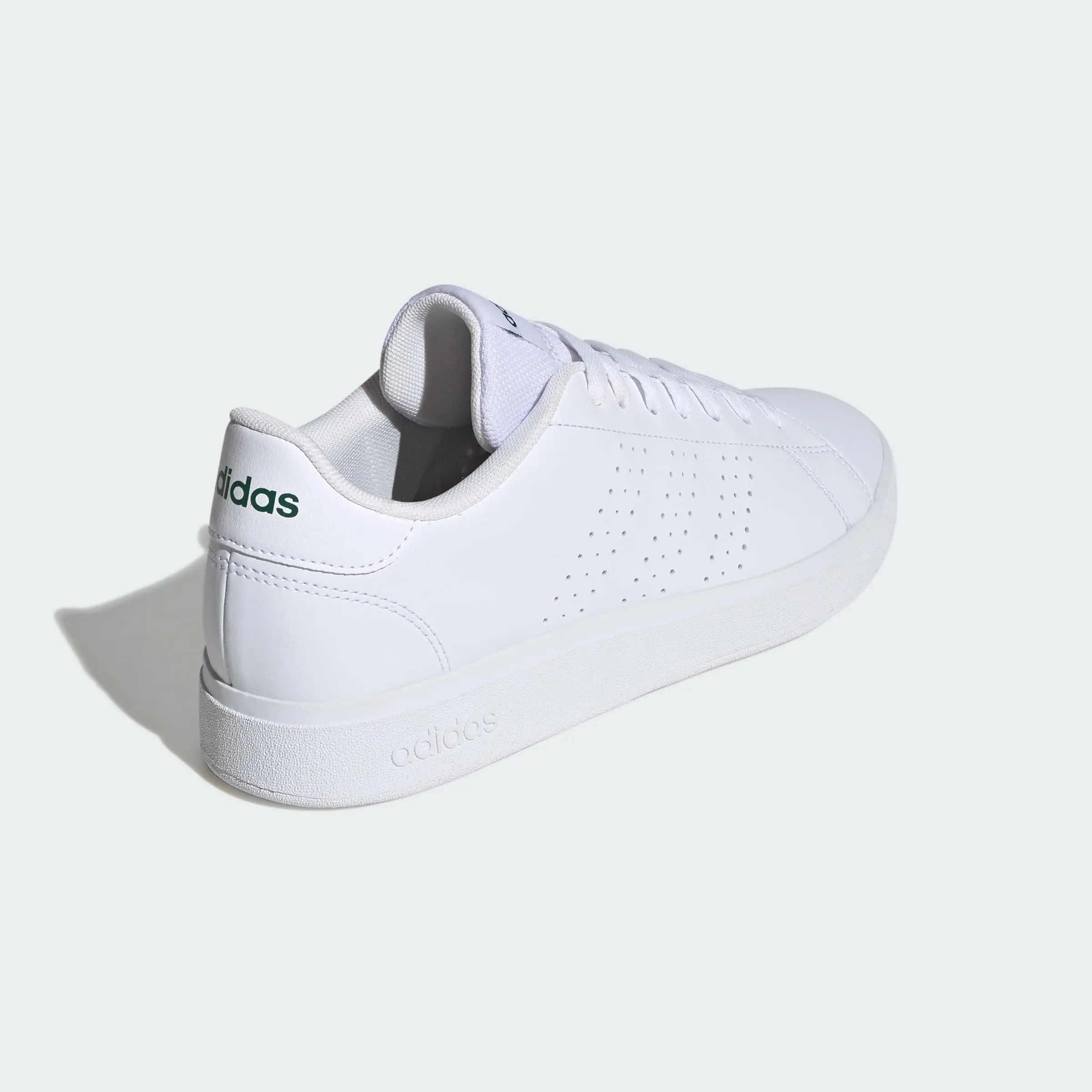 adidas Uomo Advantage Base 2.0 Shoes, Cloud White/Collegiate Green, 42 EU - immagine 8