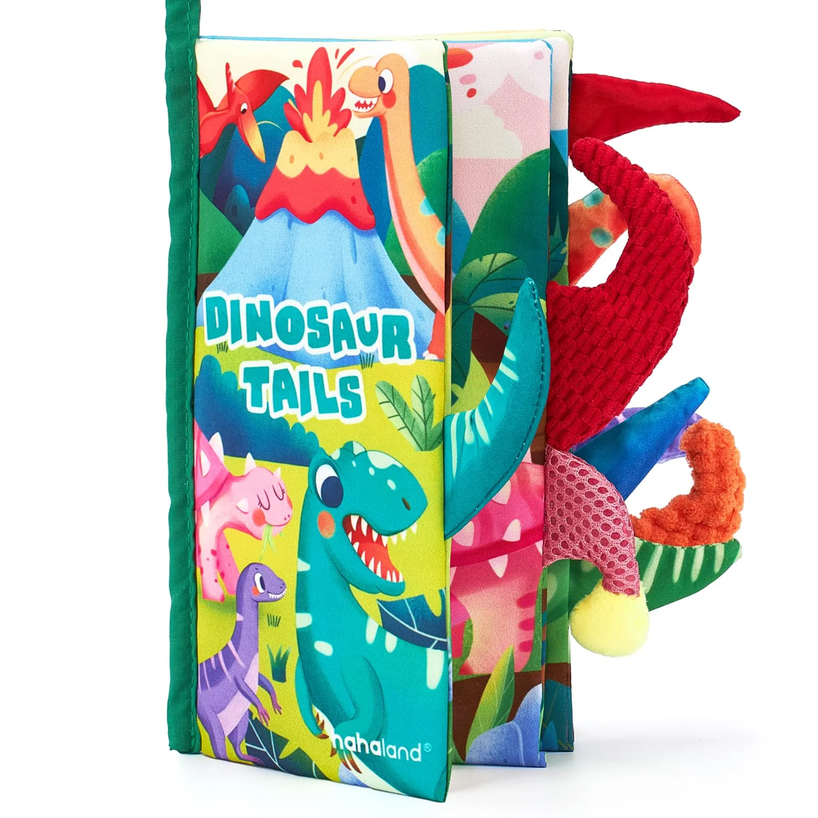 hahaland Libri di Stoffa Sensoriali Dinosauri per Neonato 0-6 Mesi - immagine 8