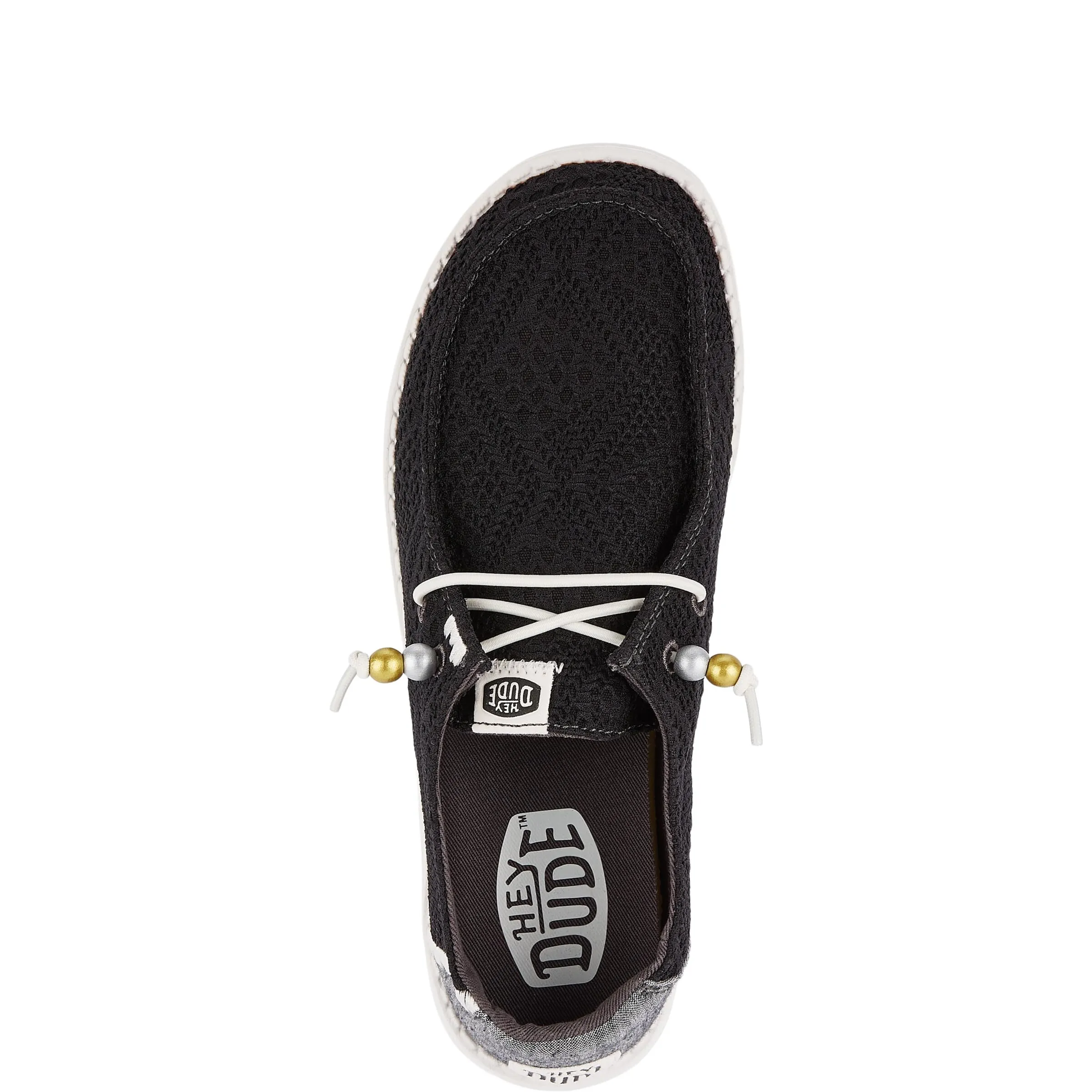 HEYDUDE Women Wendy Boho Crochet Moccasins, Black, 40 EU - immagine 5