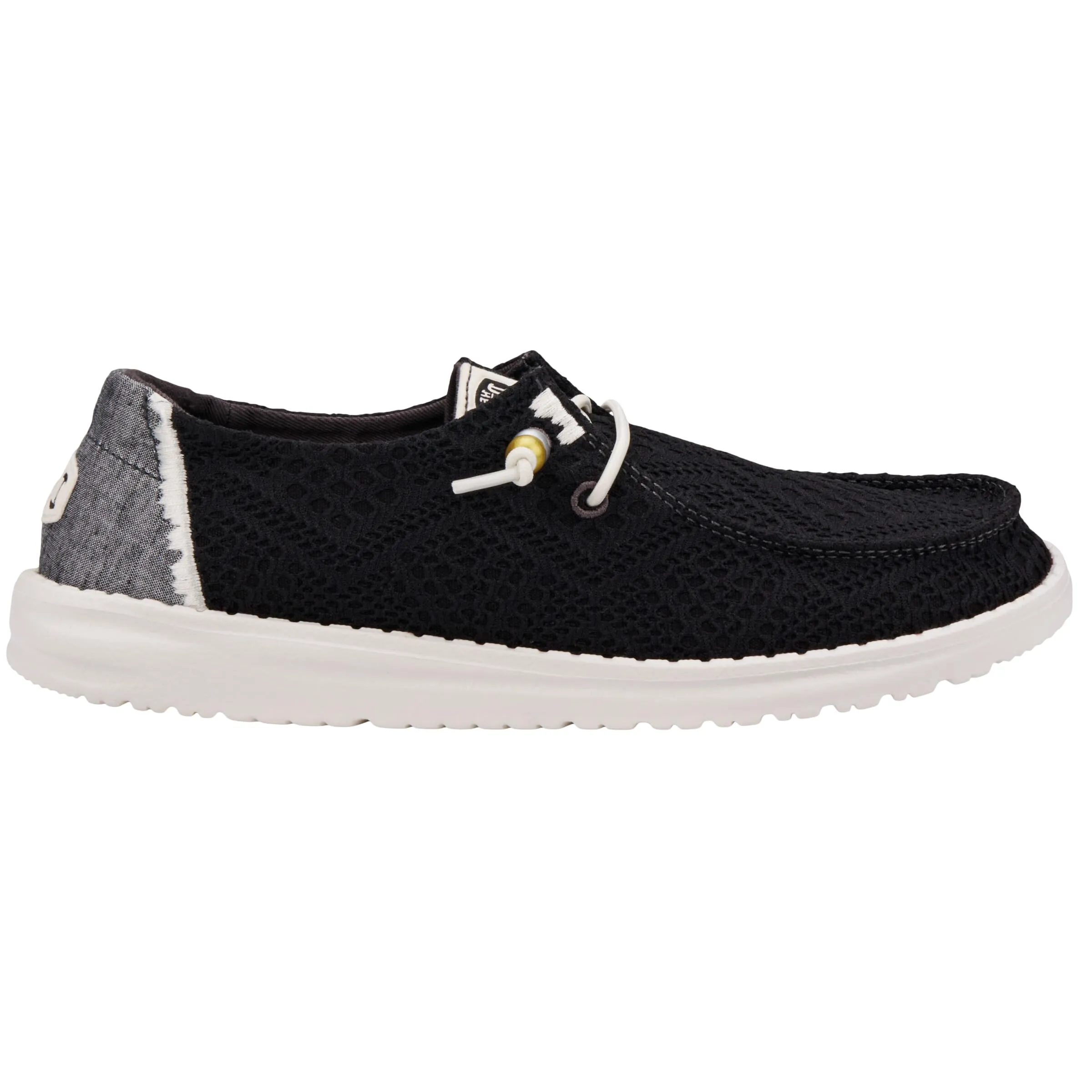 HEYDUDE Women Wendy Boho Crochet Moccasins, Black, 40 EU - immagine 6