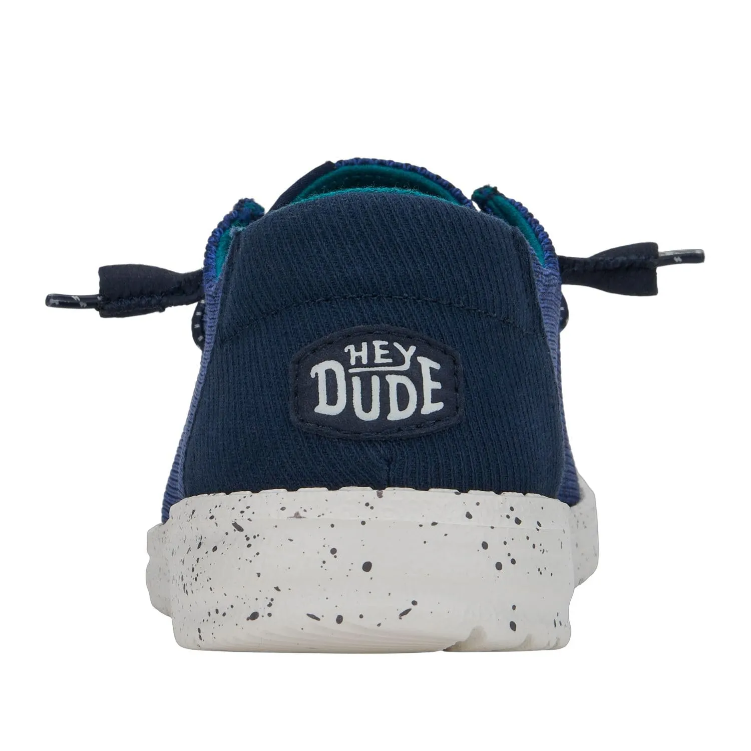 HEYDUDE Wendy Sox - Scarpe da Donna Senza Lacci, Blu Navy/Bianco., 38 EU - immagine 5