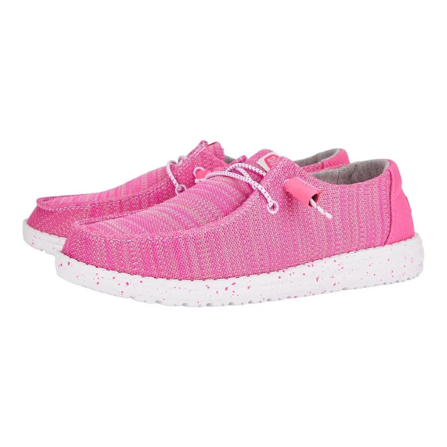 Hey Dude Wendy Sport Mesh Women's Sneakers, Rosa Brillante, 38 EU, 40414-6WX - immagine 3