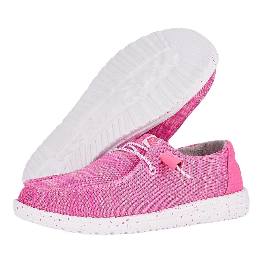 Hey Dude Wendy Sport Mesh Women's Sneakers, Rosa Brillante, 38 EU, 40414-6WX - immagine 4