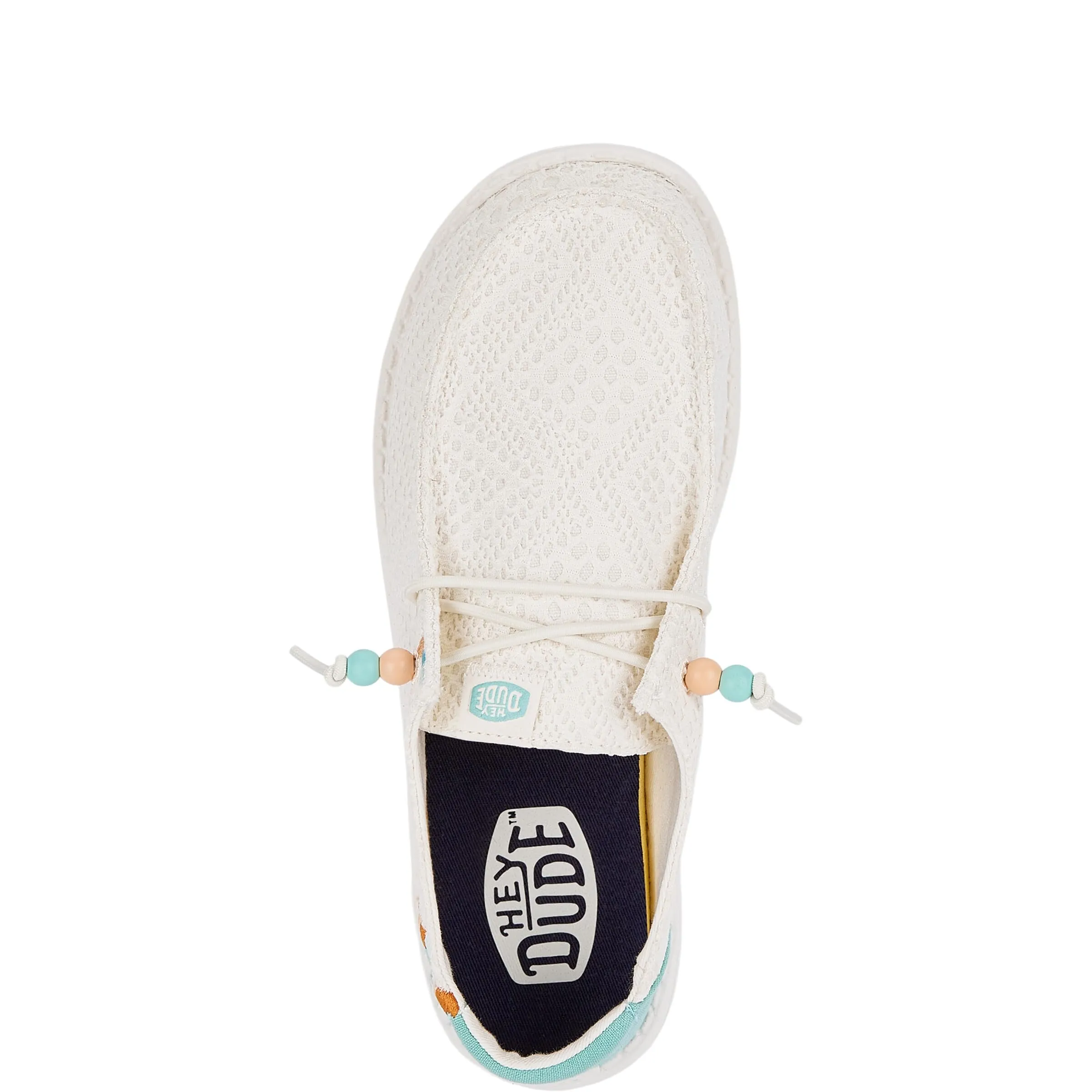 HEYDUDE Women's Wendy Boho Crochet Moccasins, Off White, 40 EU - immagine 5