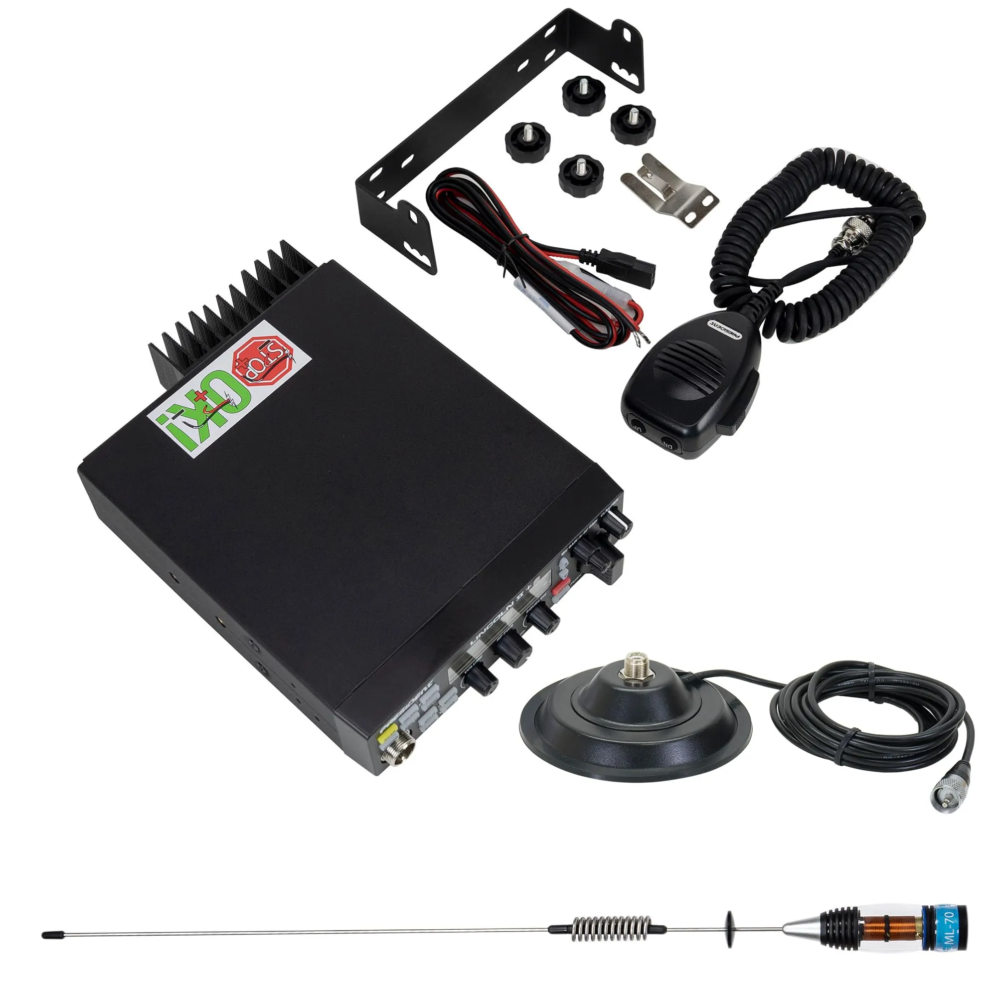 President Lincoln II+ CB Radio Kit with PNI ML70 Antenna, 70 cm, 26-30 MHz, 200 W - immagine 5