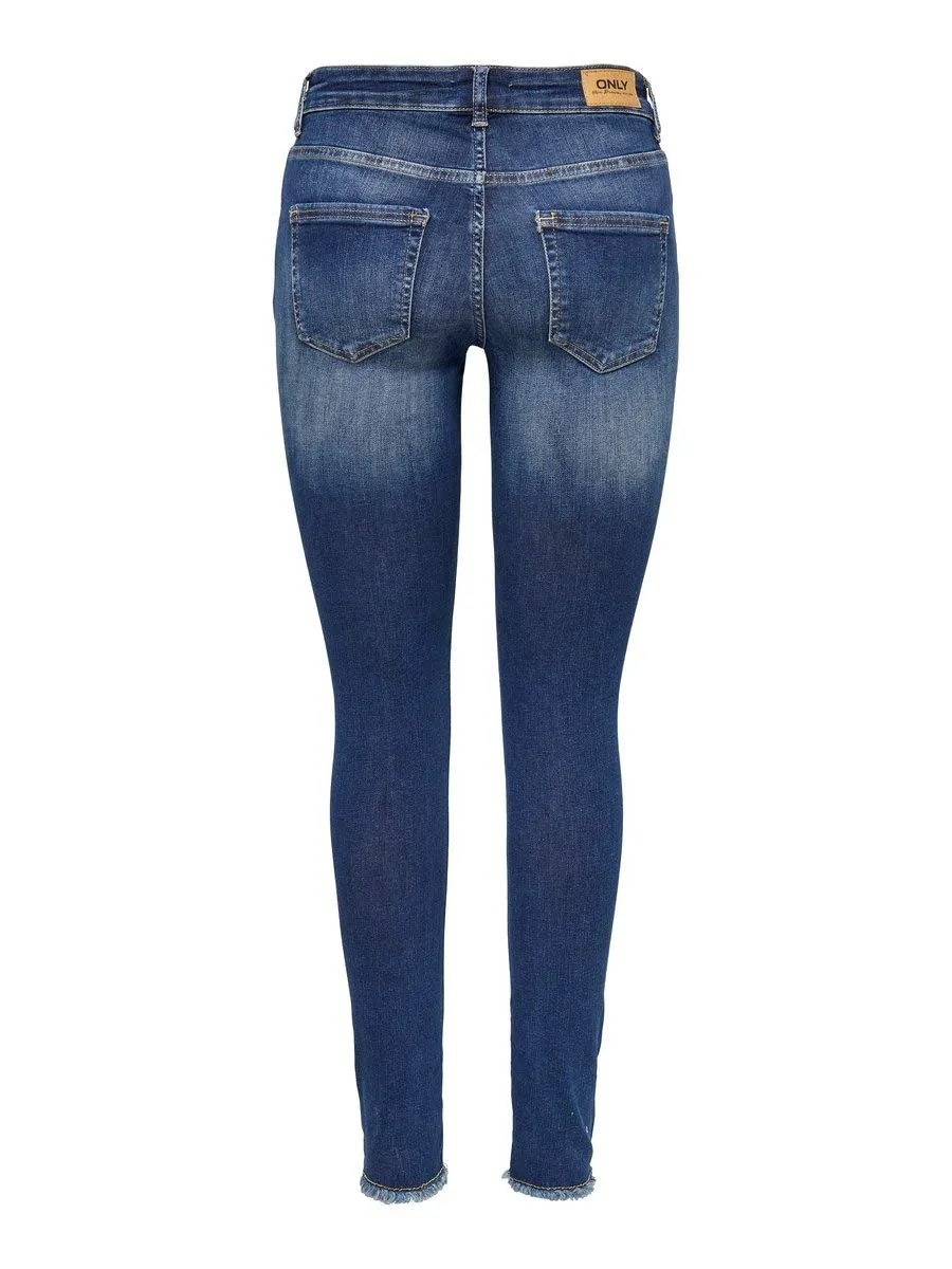 ONLY ONLBLUSH Vita Media Skinny Fit Jeans, Blu Jeans Scuro, (S) W x 32L - immagine 4