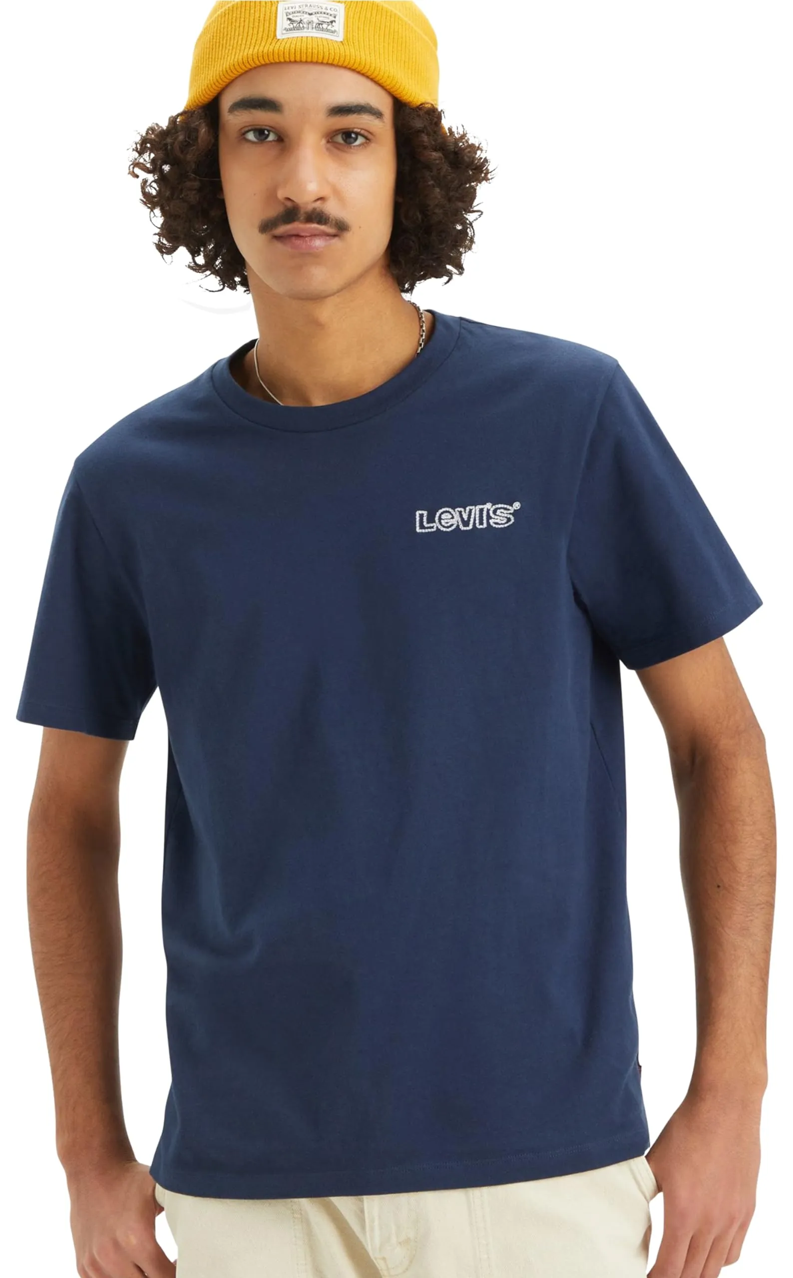 Levi's Graphic Crewneck Tee, Rope Batwing Dress Blues, XS Uomo - immagine 5