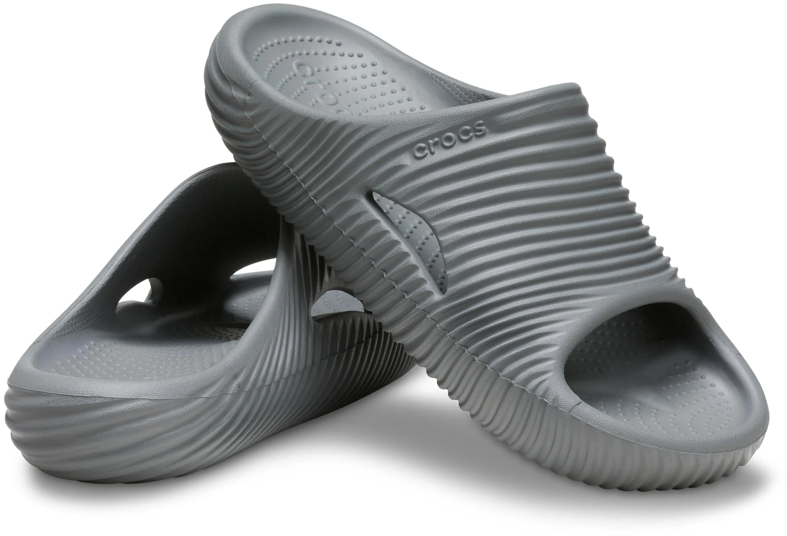 Crocs Mellow Recovery Slides Unisex Grigio Ardesia - immagine 6