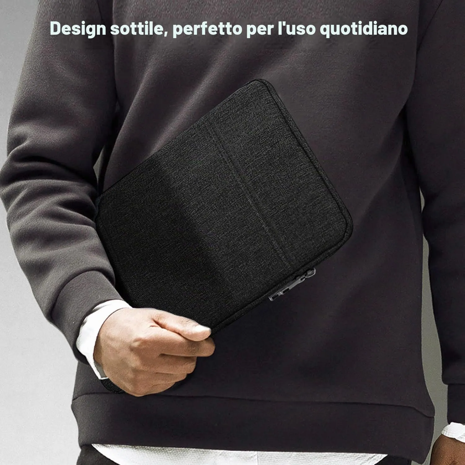 TiMOVO Custodia per Tablet 8-9 Pollici con Tasche, Nero - immagine 5