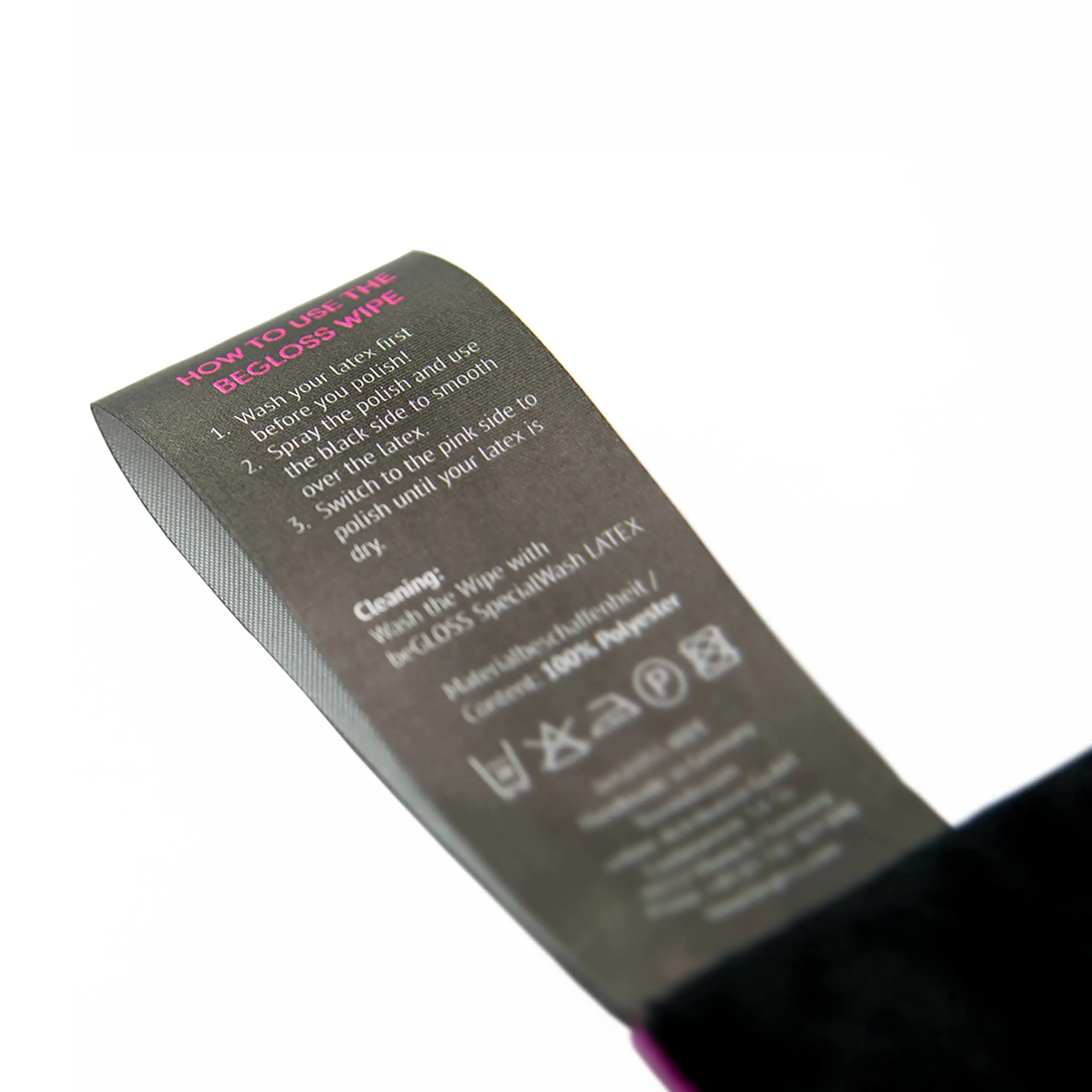 begloss eGloss Wipe Perfect Shine Double Layer Latex Polishing Cloth, Size S - immagine 2