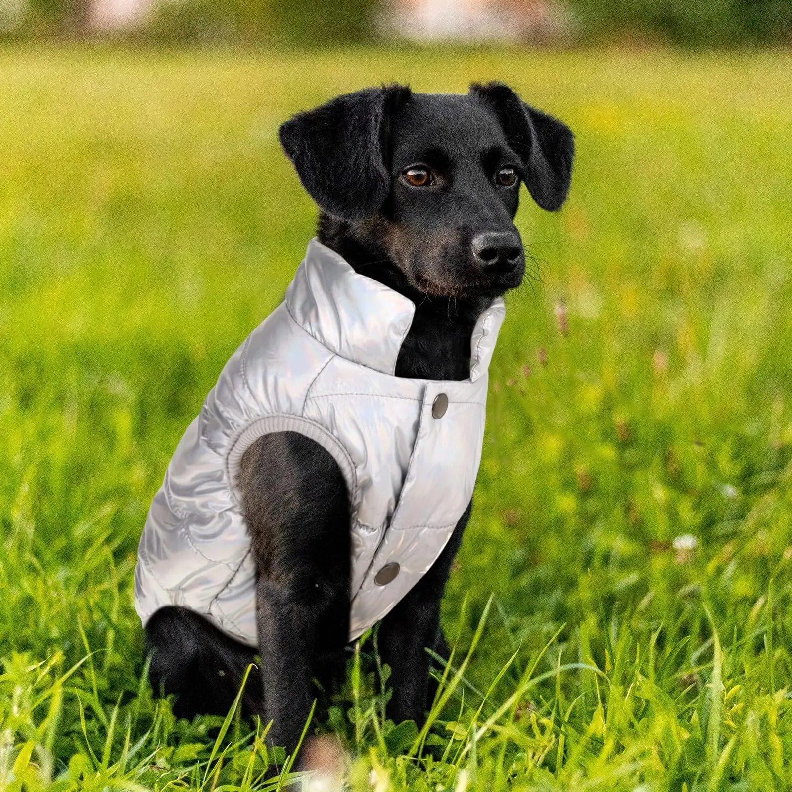 ASENKU Cappotto Invernale per Cani Impermeabile e Antivento, Argento, XXXL - immagine 5