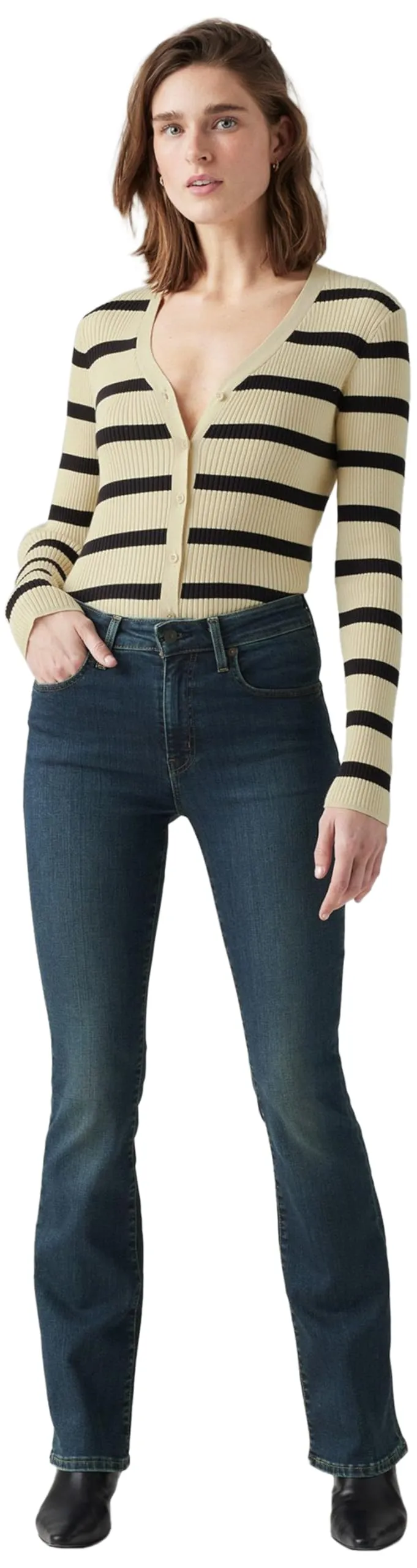 Levi's 725 High Rise Bootcut, Jeans Donna, Blue Swell, 26W / 32L - immagine 2
