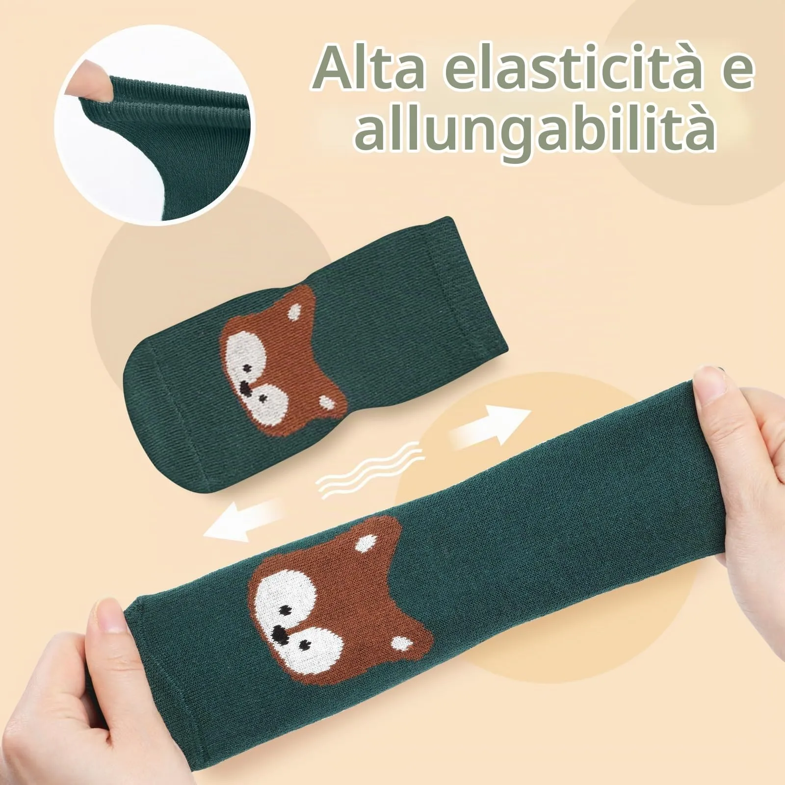Bigqin Calzini Antiscivolo Bambino, Cotone, 0-12 Mesi, 4 Paia - immagine 4