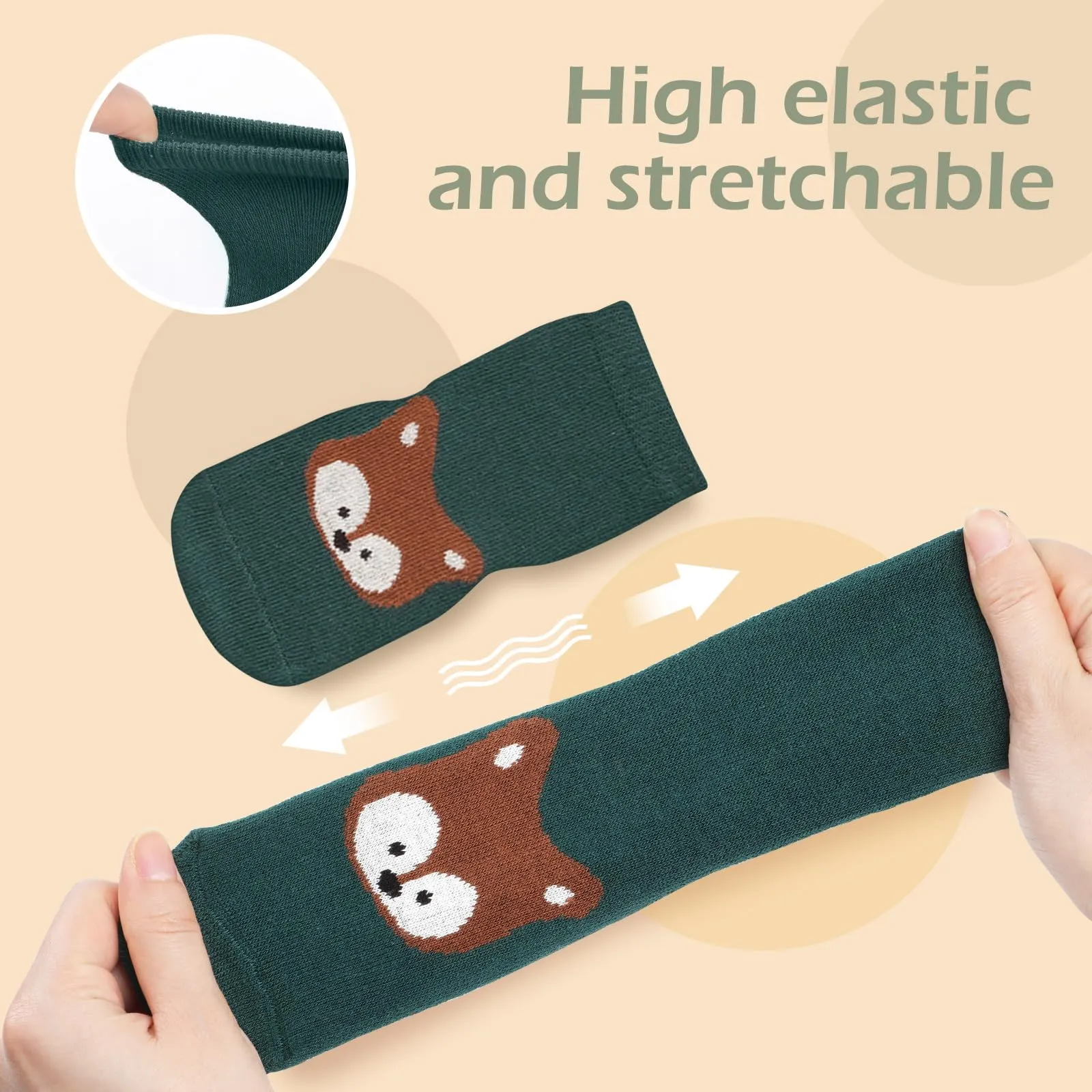 Bigqin Calzini Antiscivolo in Cotone per Bambino, Invernali Caldi, 4 Paia, 1-3 Anni - immagine 4