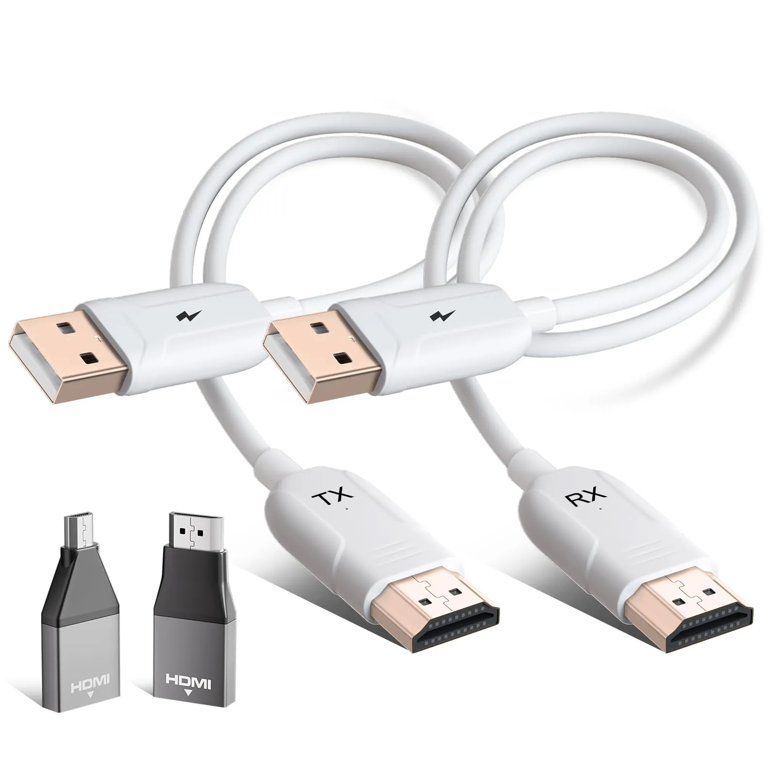 HDMI Wireless Trasmettitore e Ricevitore,Cavo HDMI Senza Fili,Plug & Play - immagine 1