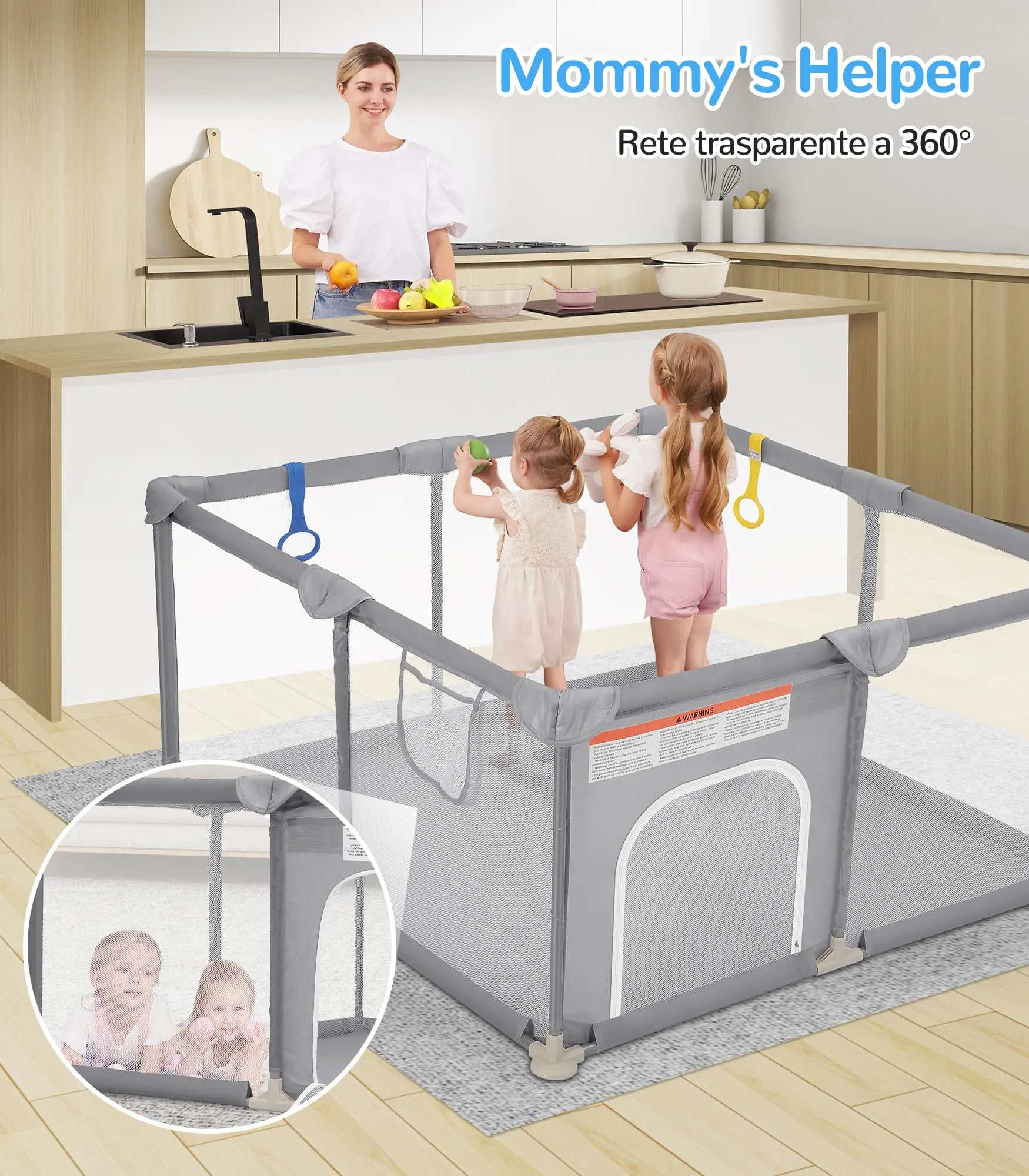 Dripex Box per Bambini Recinto Neonato - Small - Ostrica - immagine 3