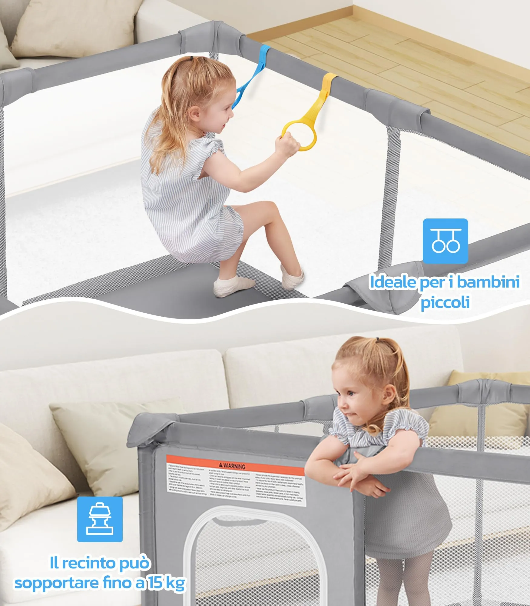Dripex Box per Bambini Recinto Neonato - Small - Ostrica - immagine 4