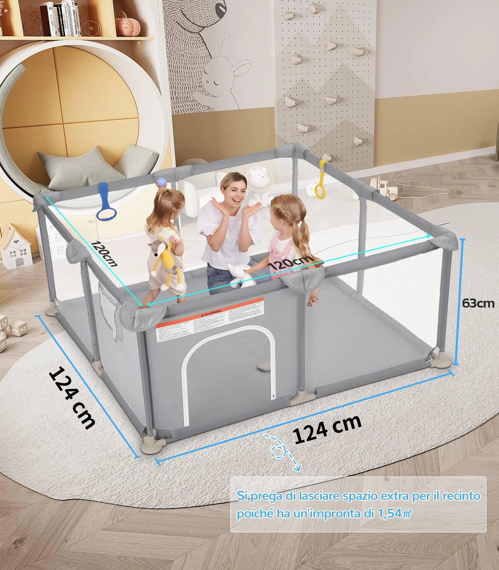 Dripex Box per Bambini Recinto Neonato - Small - Ostrica - immagine 8