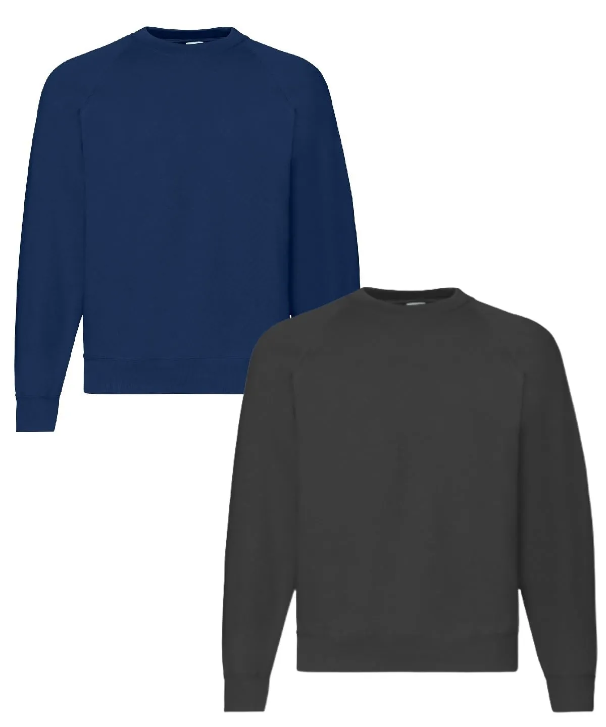 Fruit of the Loom Felpa con Cappuccio da Uomo Raglan, Blu Oltremare Scuro, M - immagine 1
