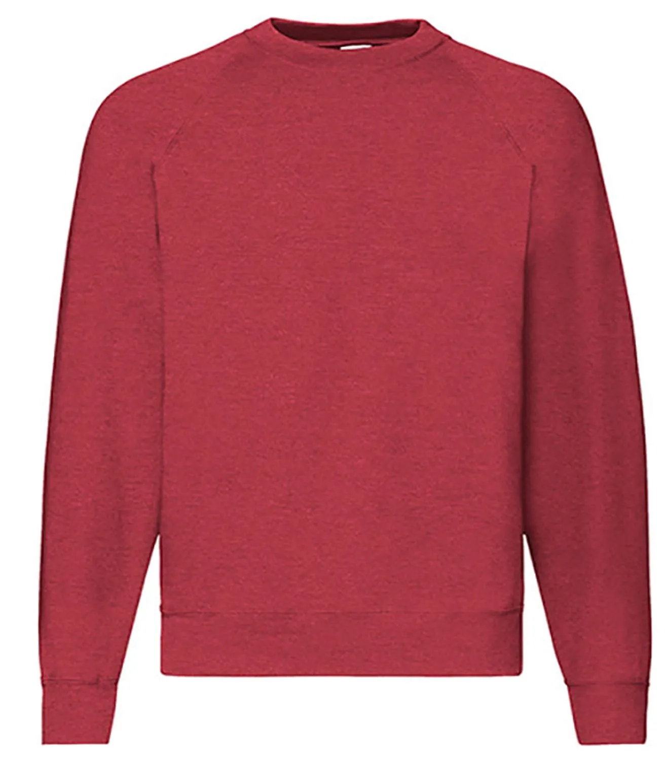 Fruit of the Loom Felpa con maniche raglan da uomo, Rosso vintage, L - immagine 1