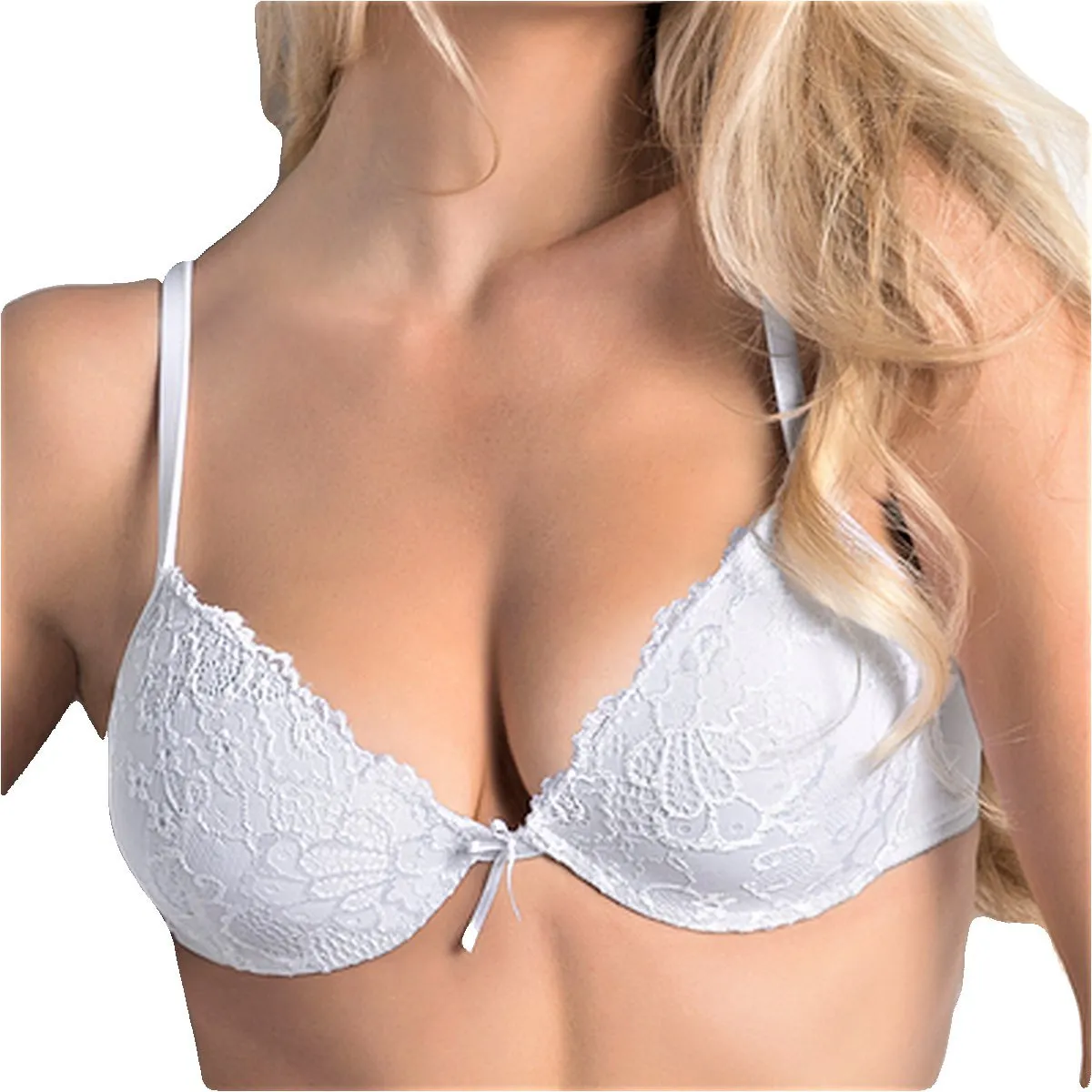 Cotonella Cd0230000 Reggiseno Push-up Donna, Bianco, 1B - immagine 1