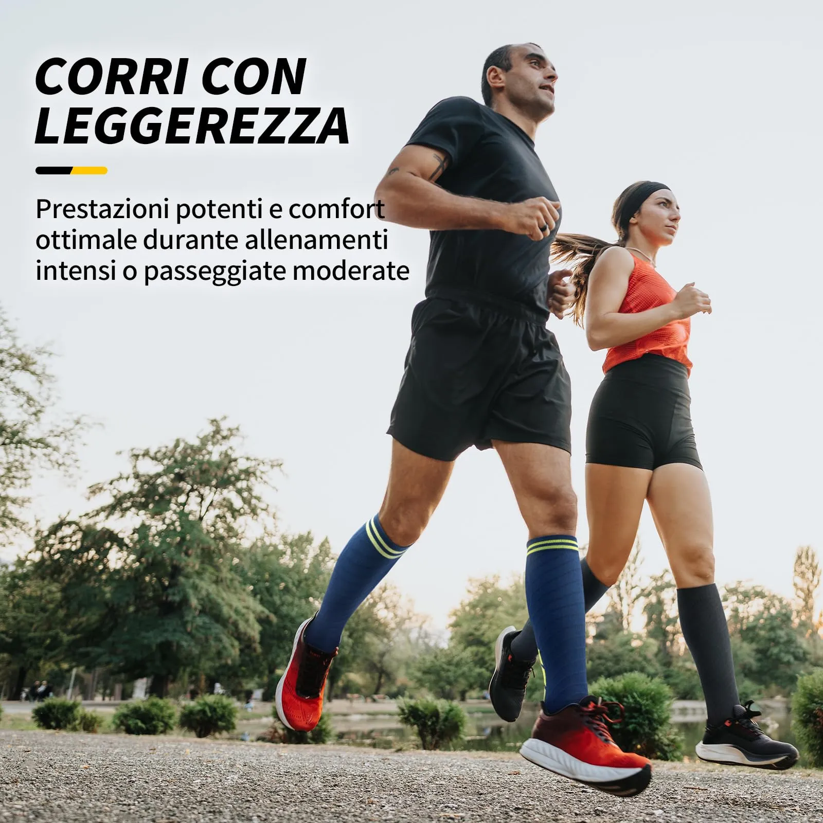 CAMBIVO Calze Compressione Graduata 20-30mmHg per Donna e Uomo, 3 Paia - immagine 7