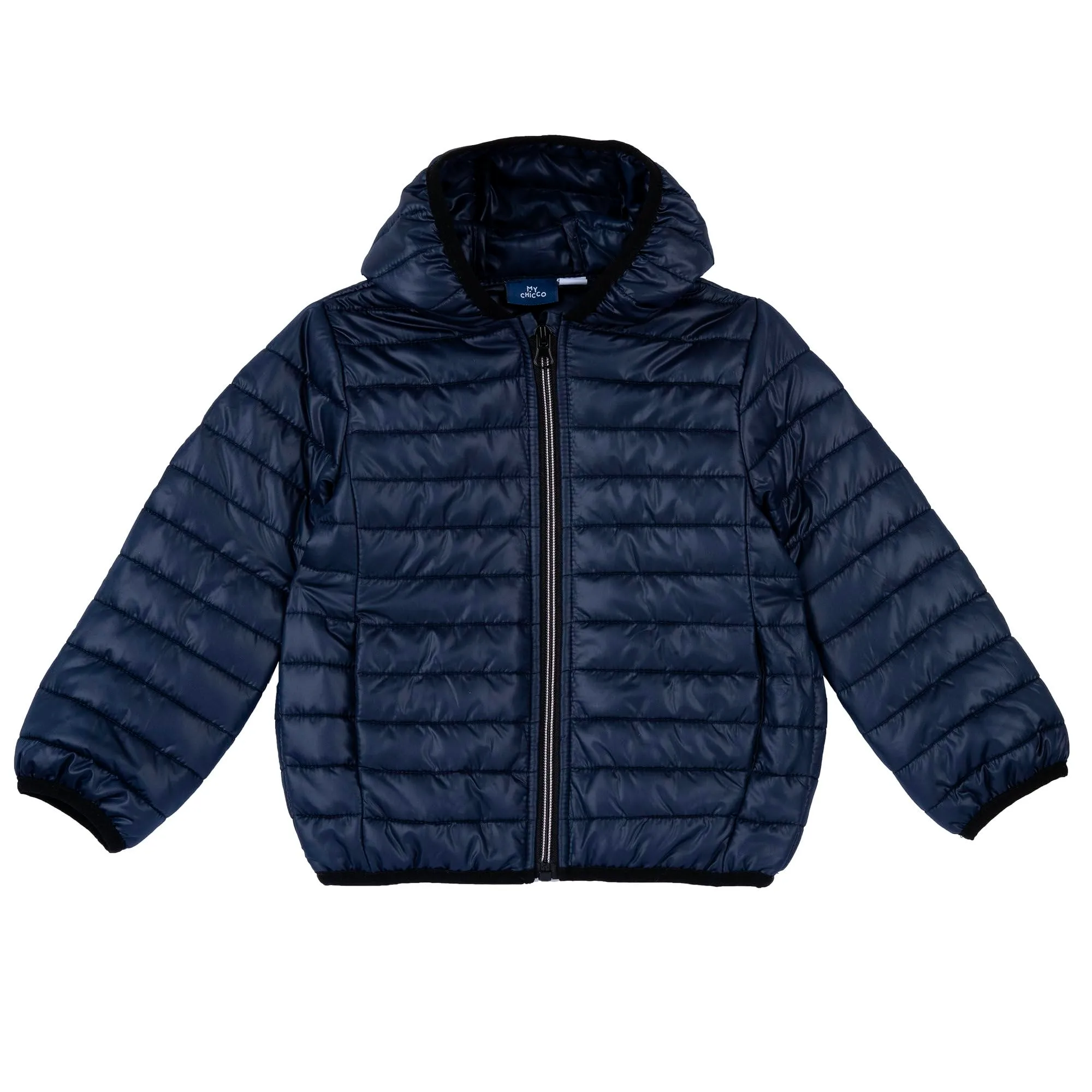 Chicco Giubbino Con Cappuccio e Zip Bambino e ragazzo, Blu (1), 7 anni, Designed in Italy - immagine 1