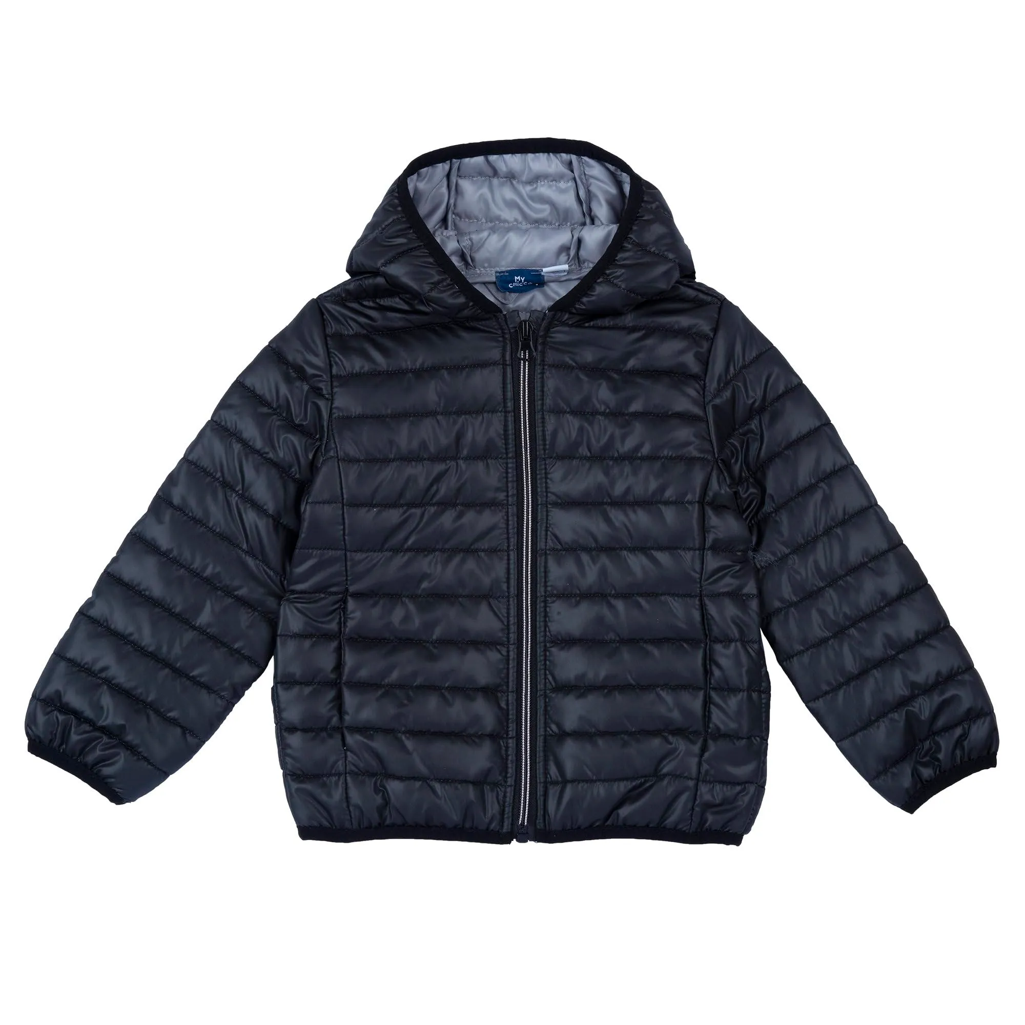 Chicco Giubbino Con Cappuccio e Zip Bambino e ragazzo, Nero (Black), 8 anni, Designed in Italy - immagine 1