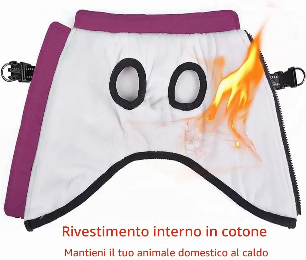 Voarge Giacca Invernale per Cani con Pettorina Impermeabile e Strisce Riflettenti - immagine 4