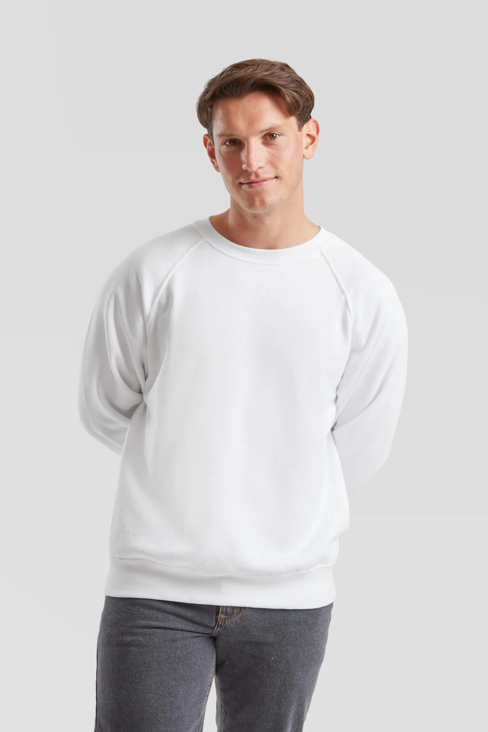 Fruit of The Loom Maglione da Uomo Ss024m, Bianco, L - immagine 3
