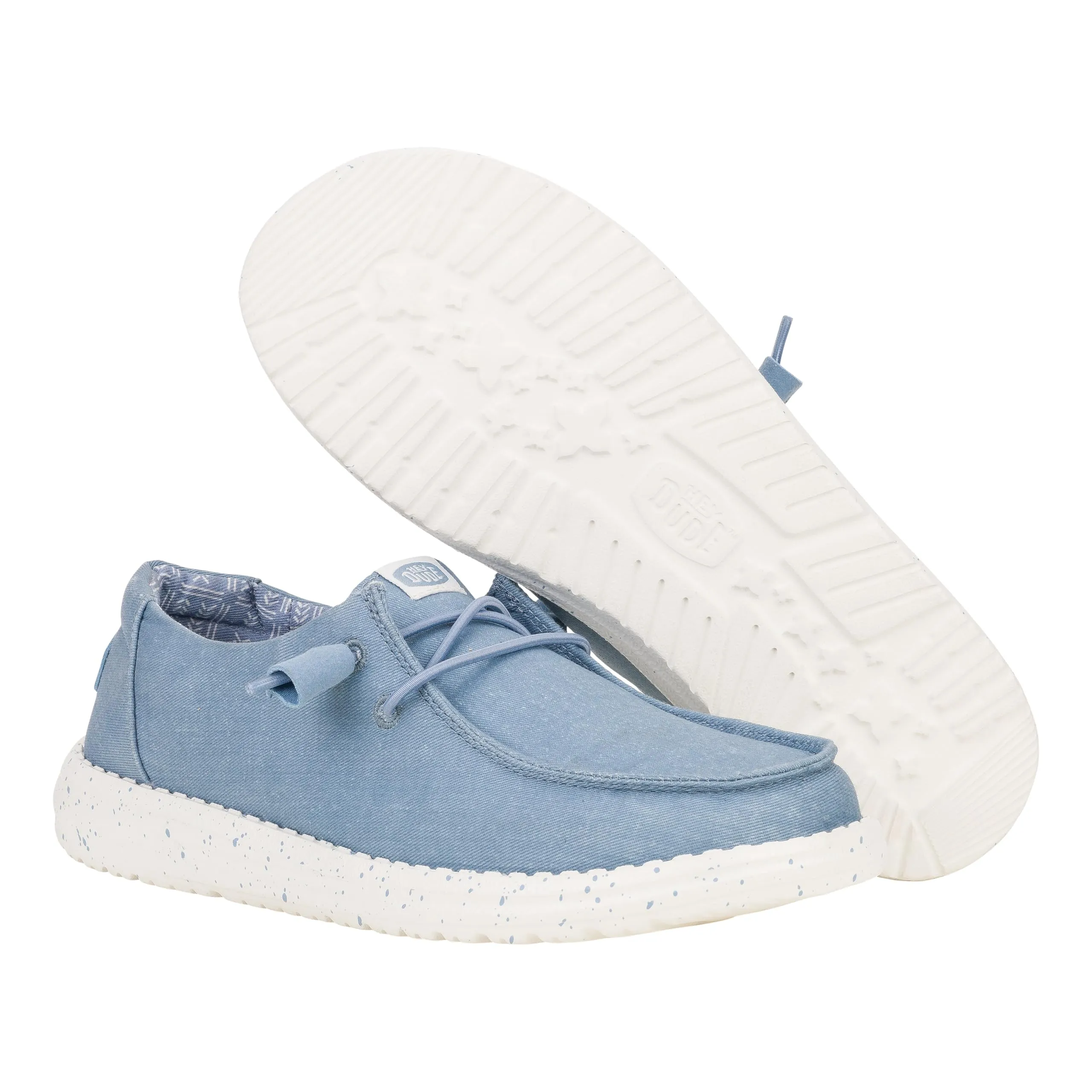 Hey Dude Wendy Chambray Mocassini da donna, Azzurro chiaro, 38 EU - immagine 6