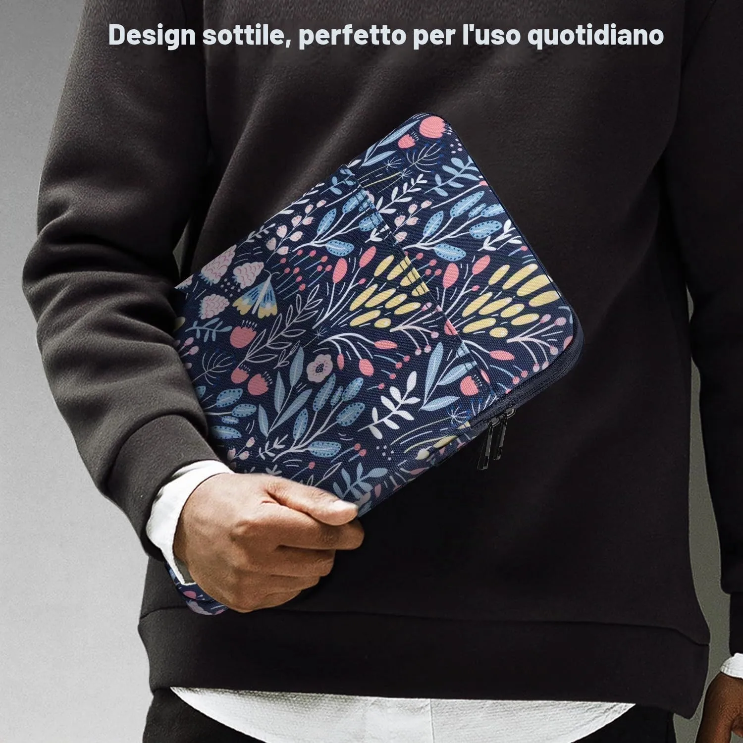TiMOVO Custodia per Tablet 9-11", Fiore Colorato - immagine 6
