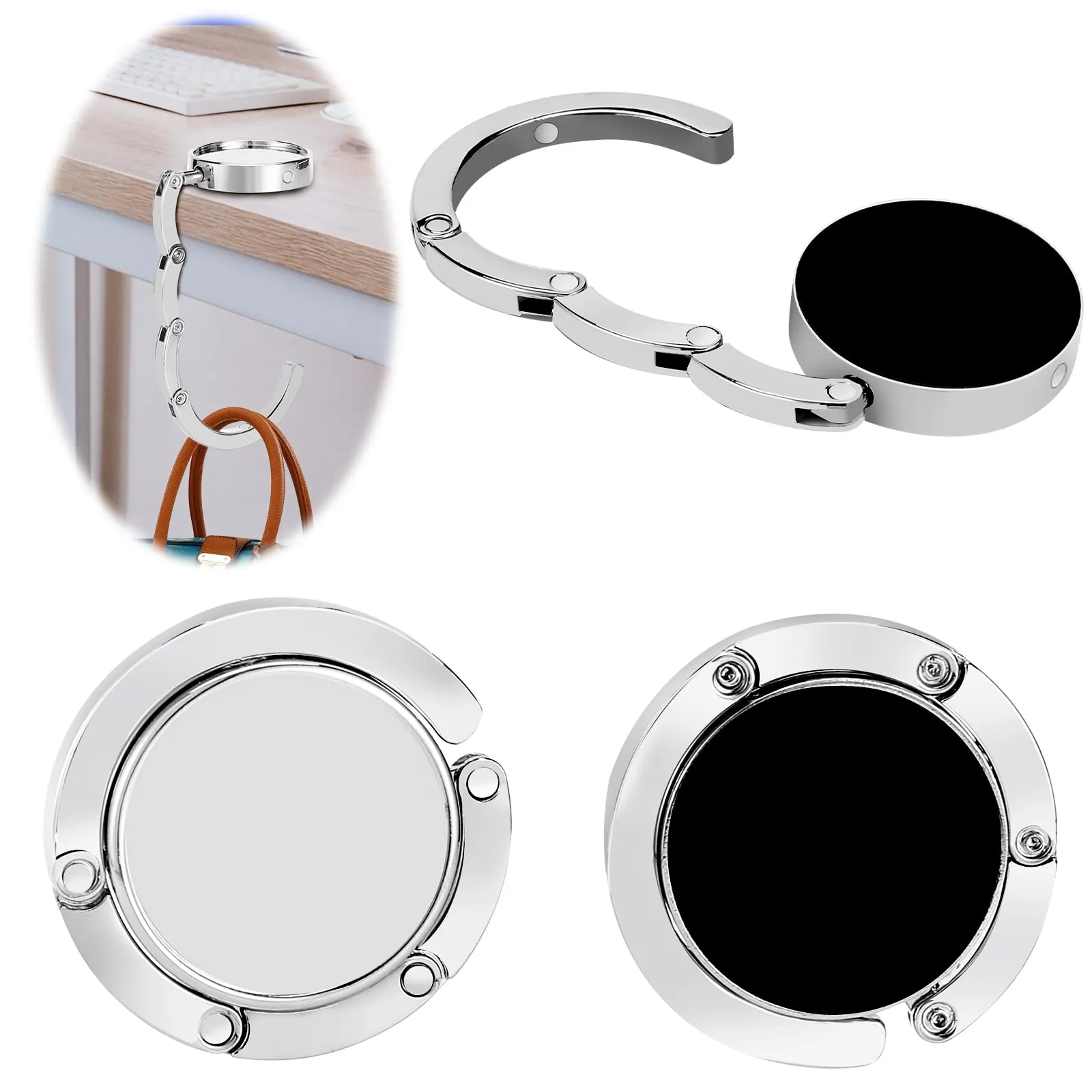 Collazoey Set 2x Gancio Borsa da Tavolo, porta borse, Max 3 kg - immagine 1