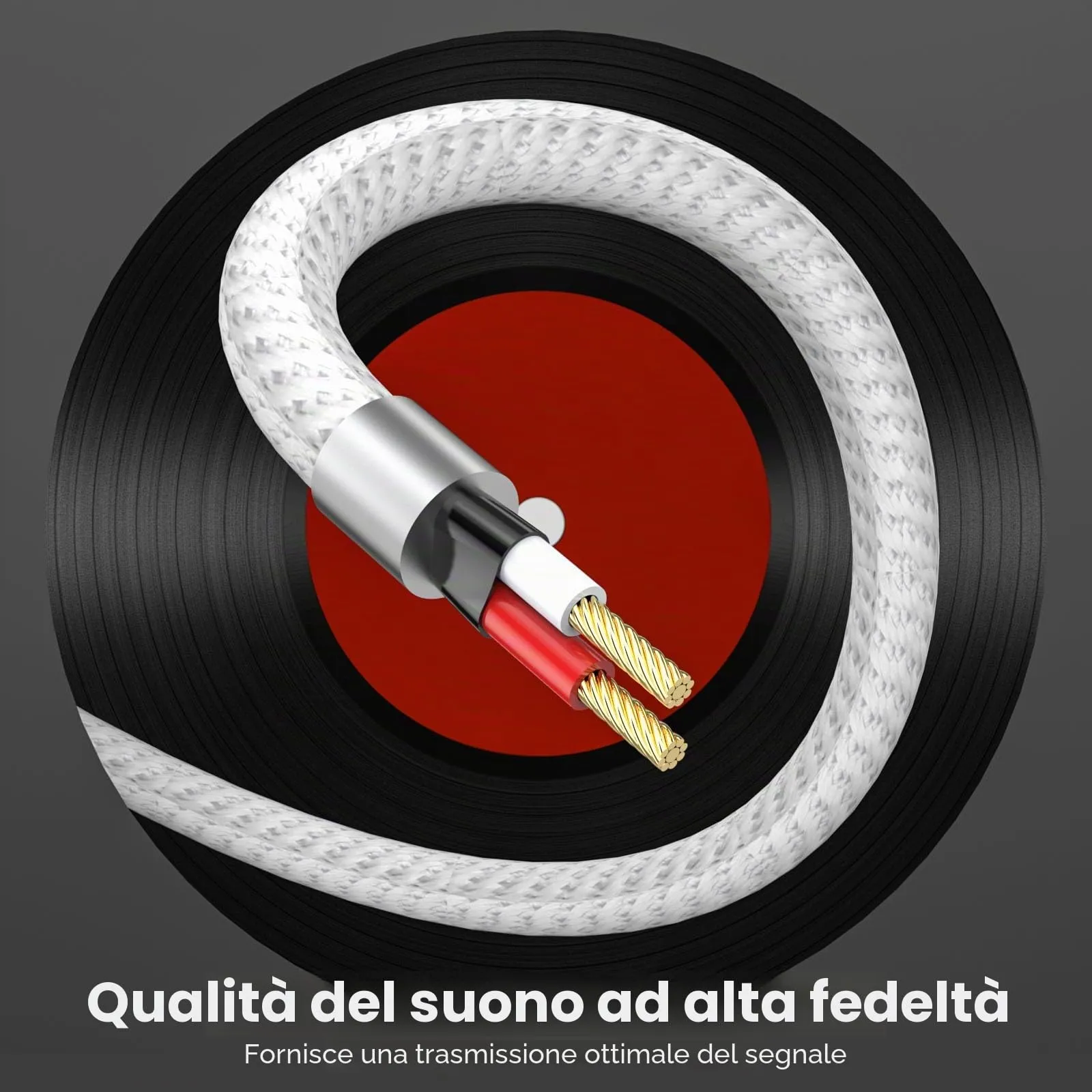 MOSWAG Cavo Audio Jack 3.5mm a Doppio 6.35mm, 2 Metri - immagine 5