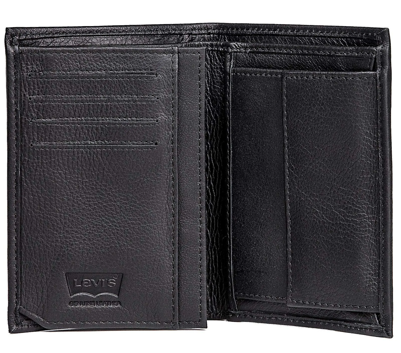 Levi's Vintage Two Horse Vertical Wallet for Men, Regular Black - immagine 3