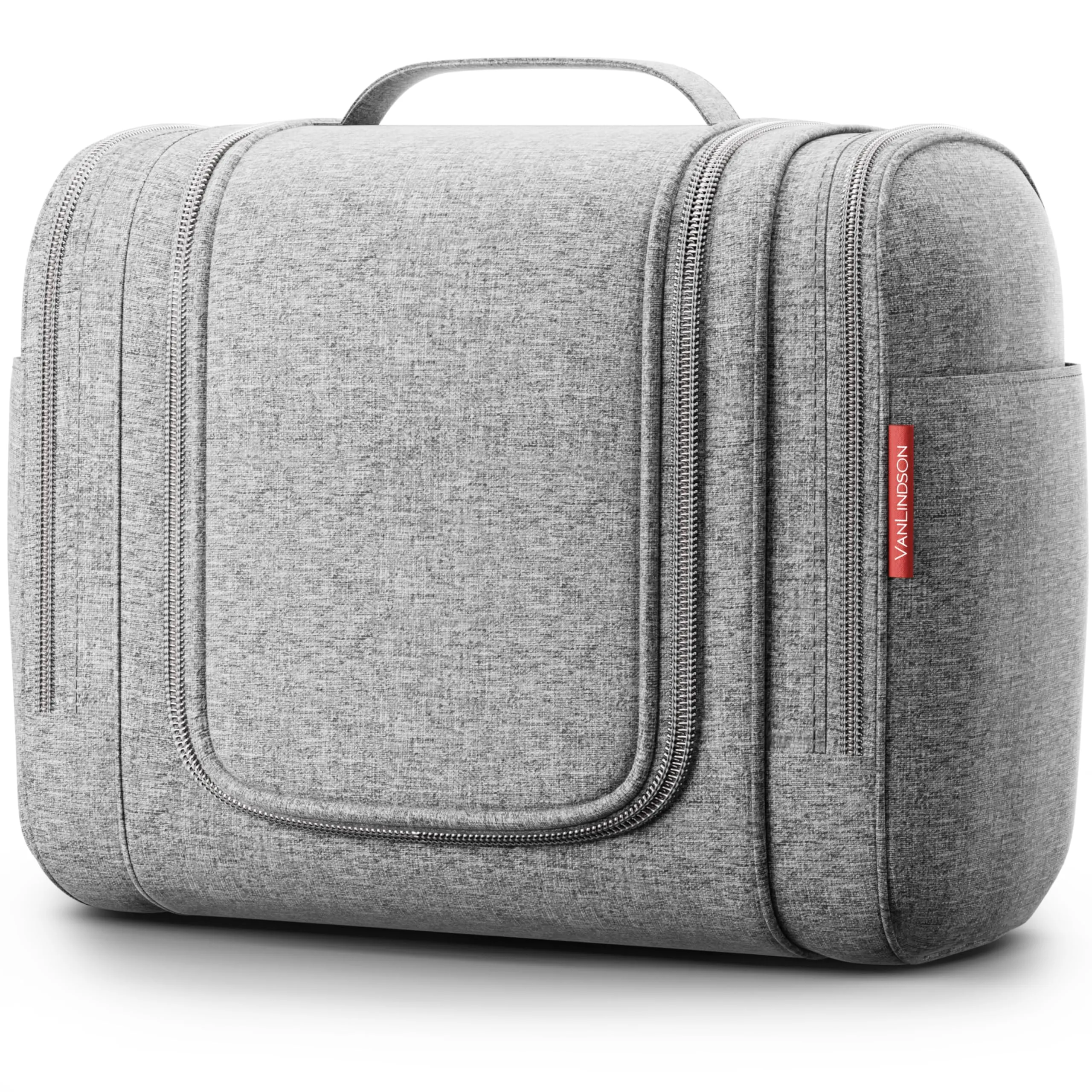 VanLindson Beauty Case XXL da Appendere, Donna e Uomo, 9L, Grigio - immagine 1