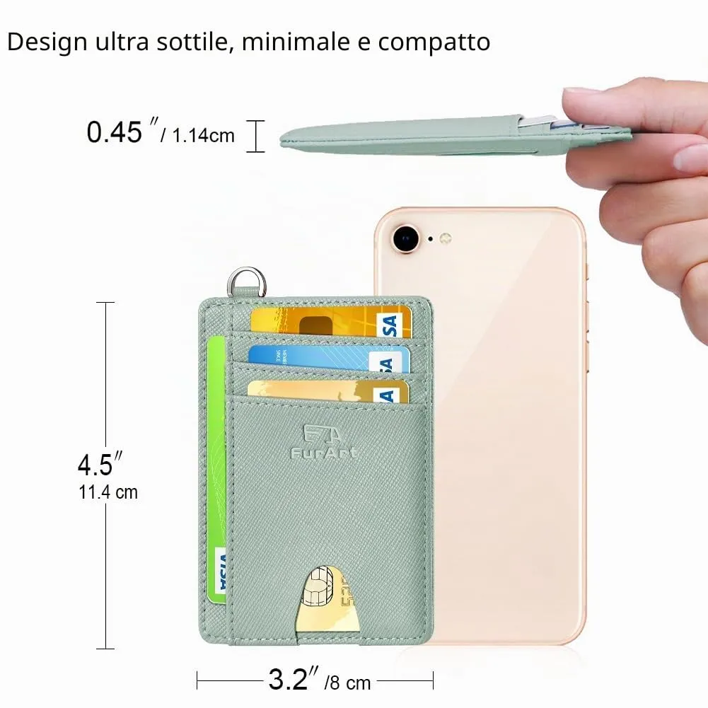 FurArt Portafoglio Porta Carte di Credito Slim con Protezione RFID - immagine 7